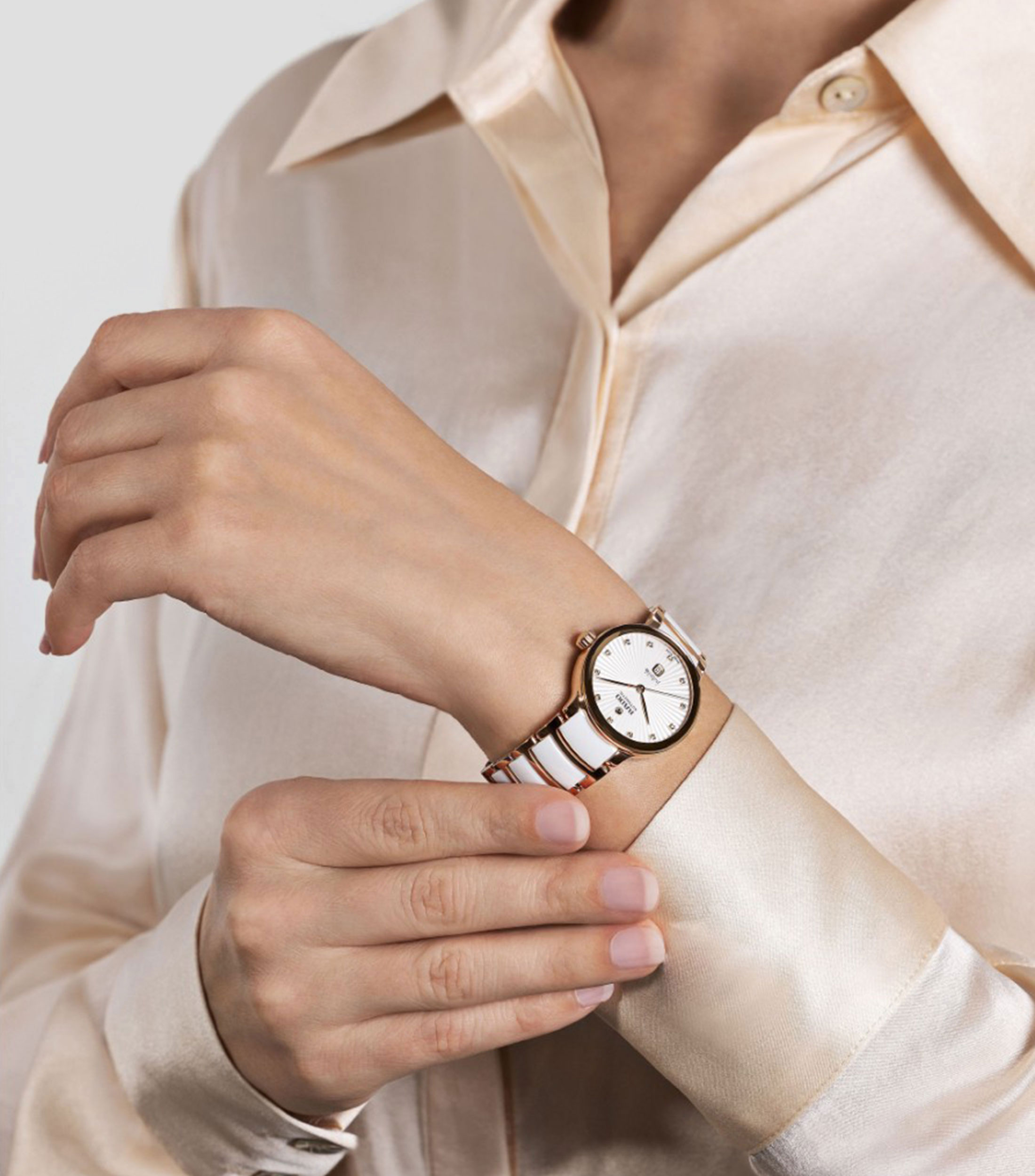 Reloj para Mujer Automático Centrix Diamonds Classic Carátula Blanca