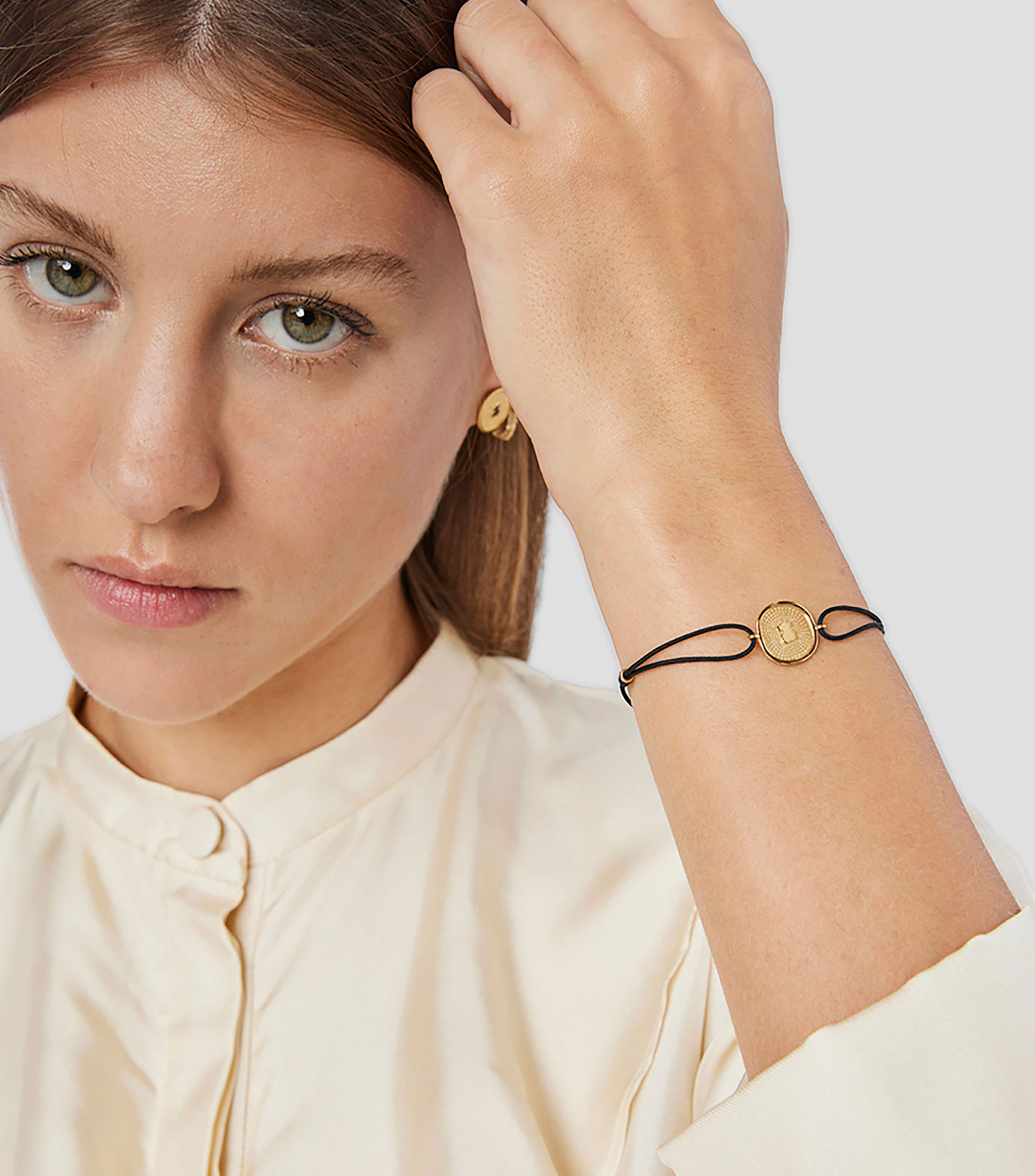 Pulsera negra Oursin Mujer