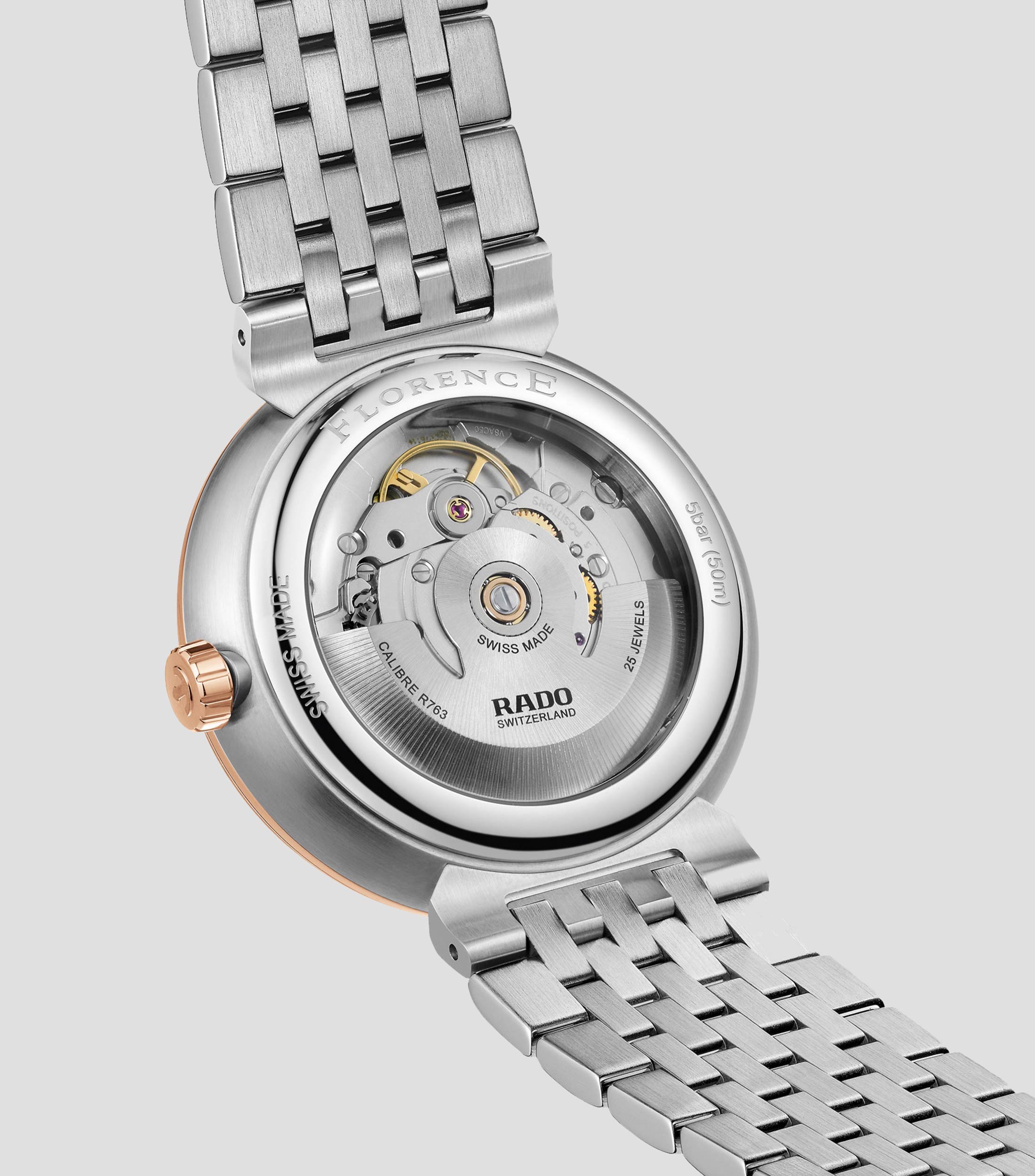 Reloj Unisex Automático Florence Automatic Classic Carátula Negra