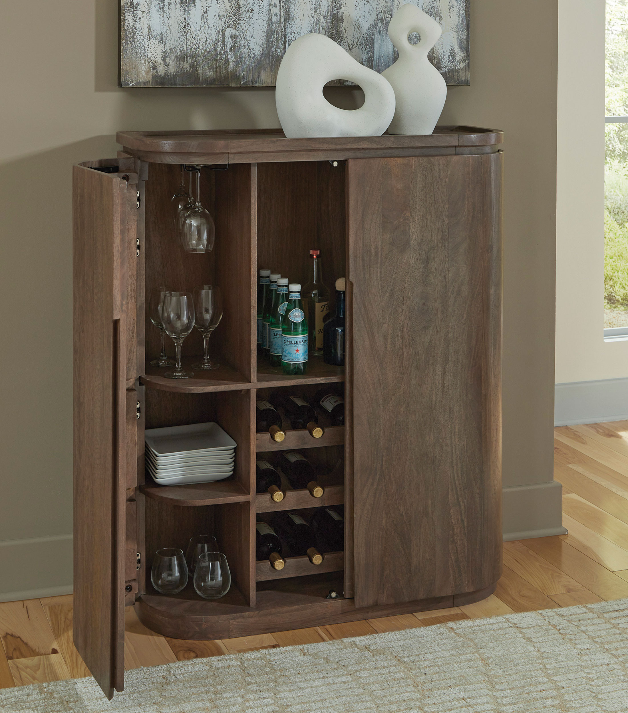 Gabinete bar Merile en madera