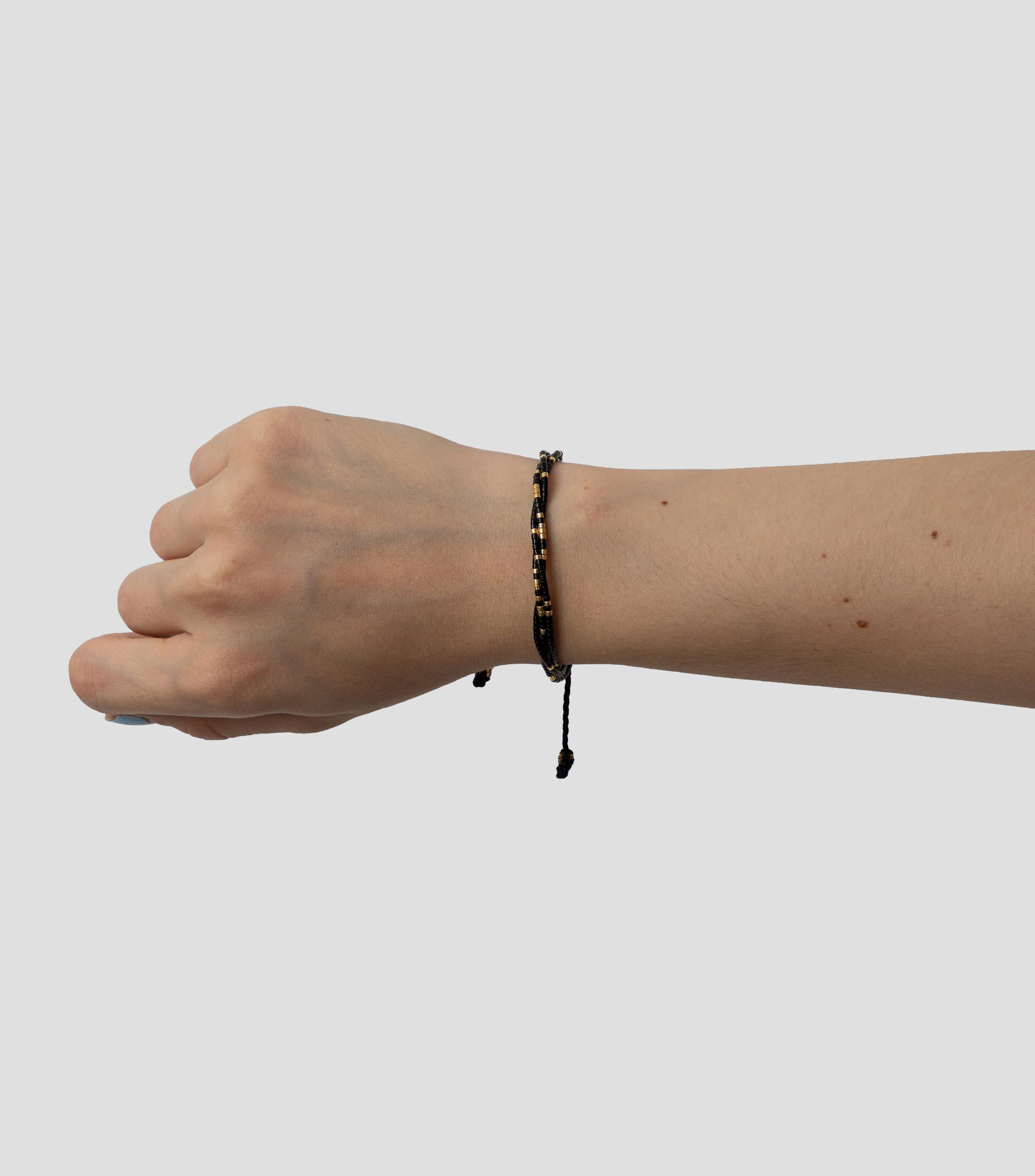 Pulsera ajustable Negra Mujer