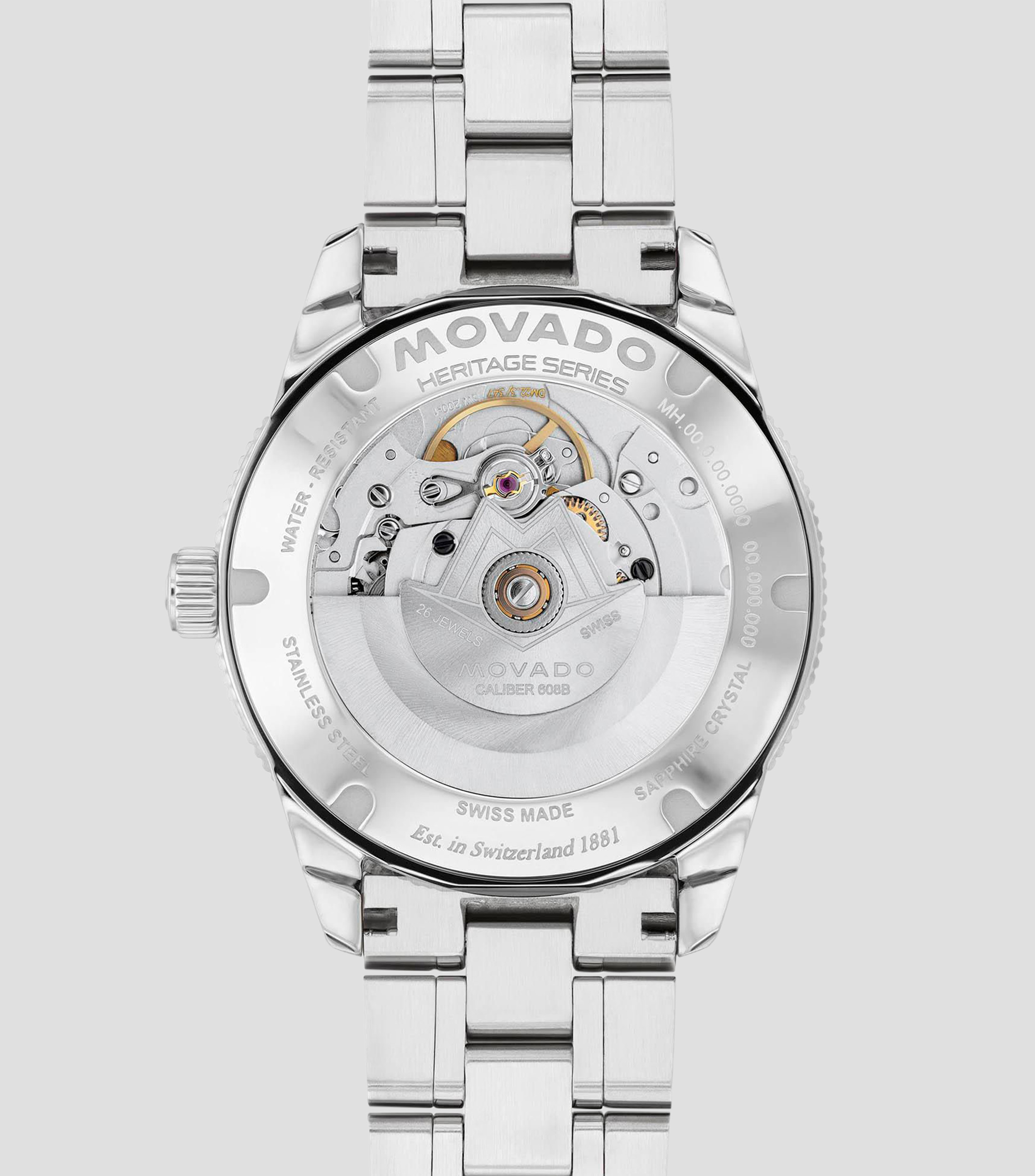 Reloj para Hombre Heritage Calendoplan S Casual Gris, Plateado