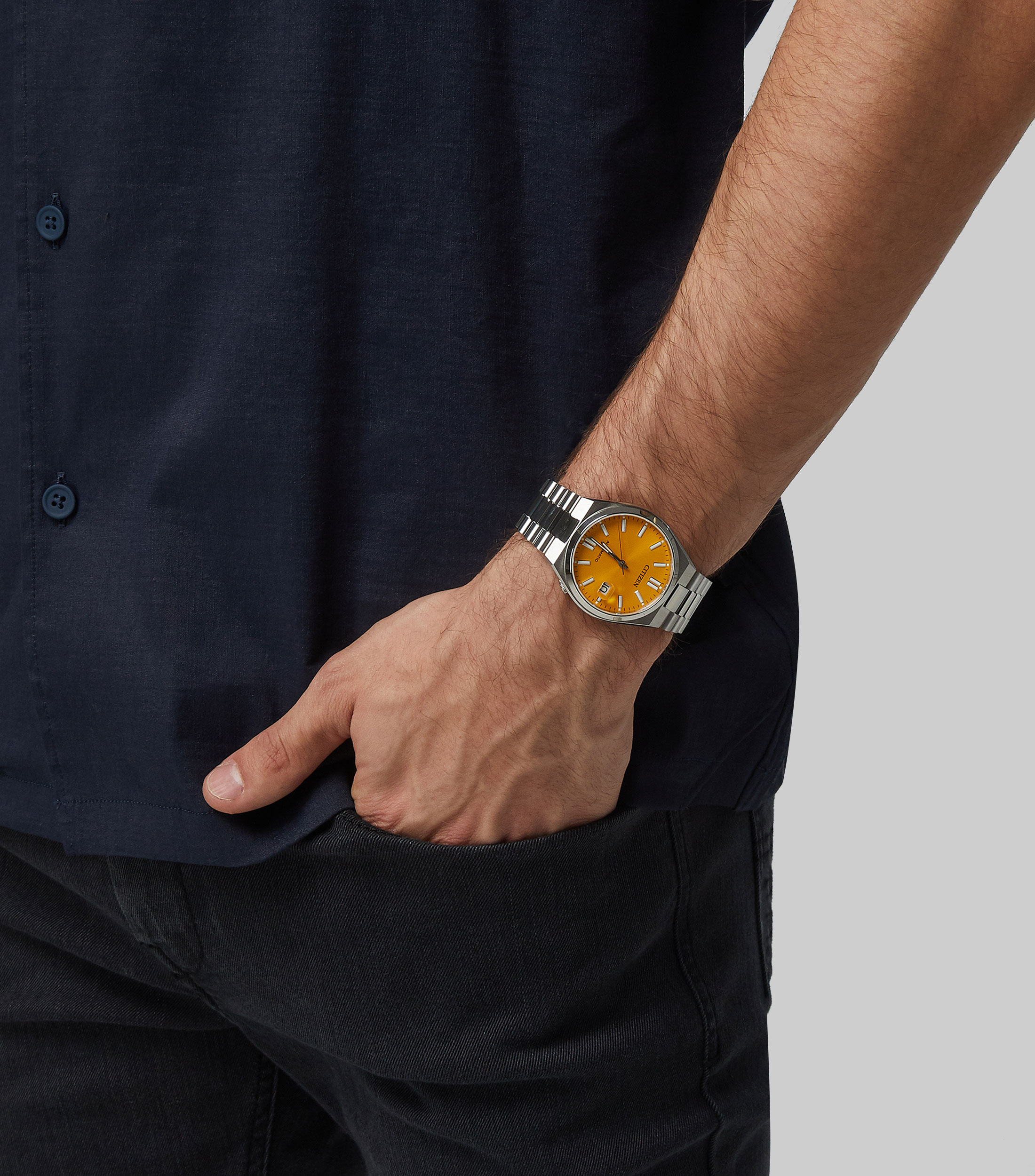 Reloj para Hombre Tsuyosa casual plateado