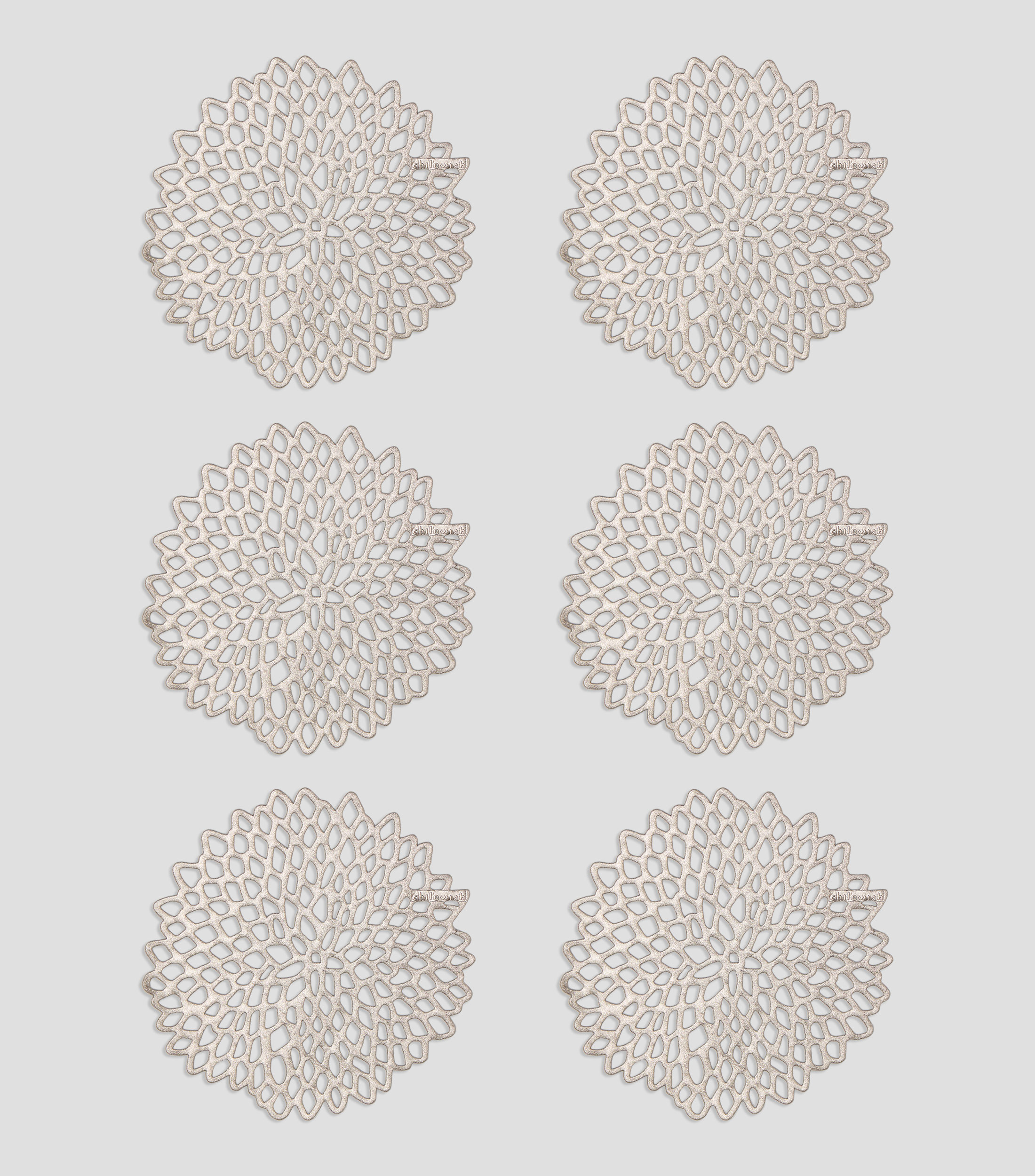 Set de Portavaso Plateado