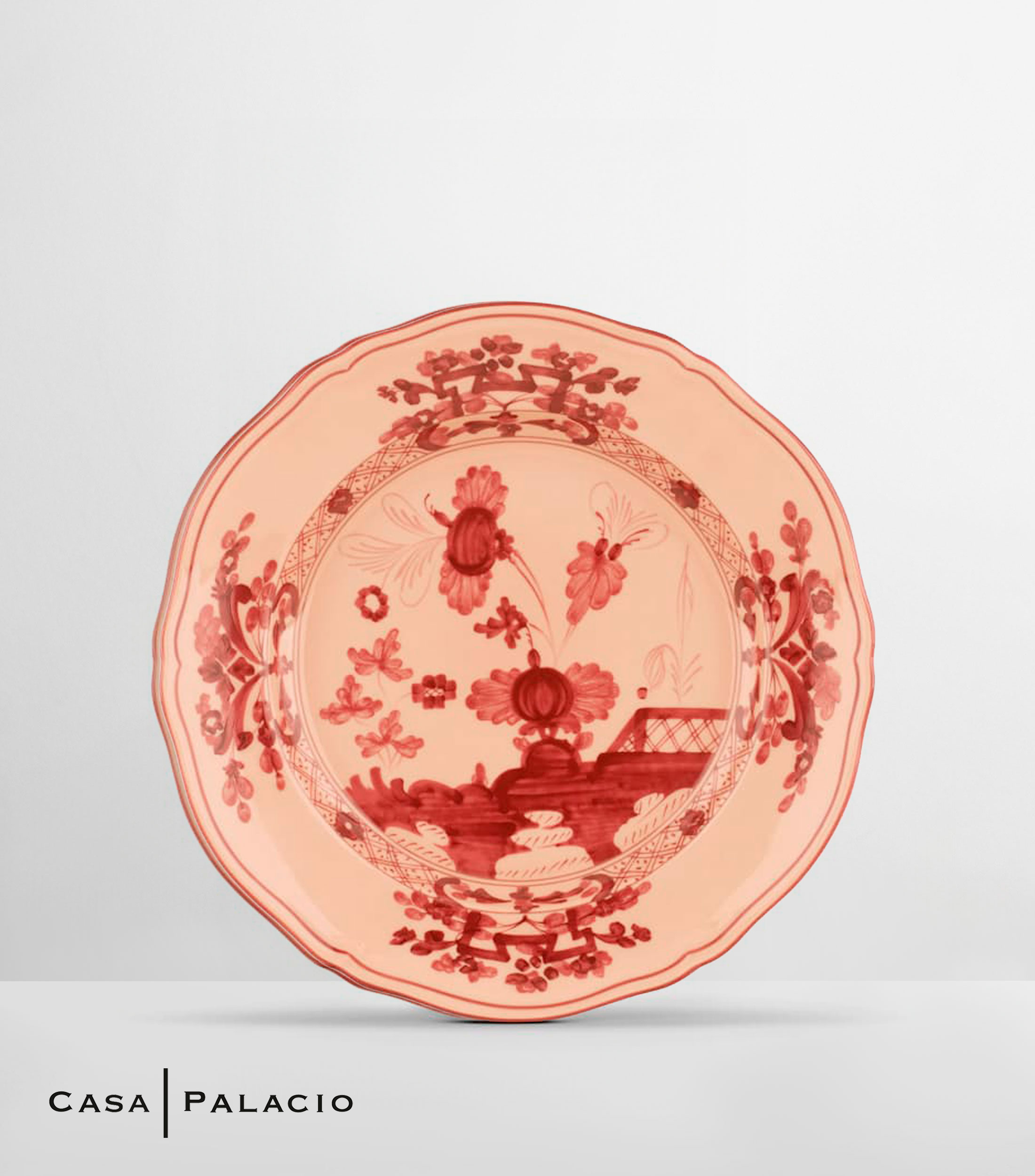 Plato para postre Oriente Italiano Vermi en porcelana