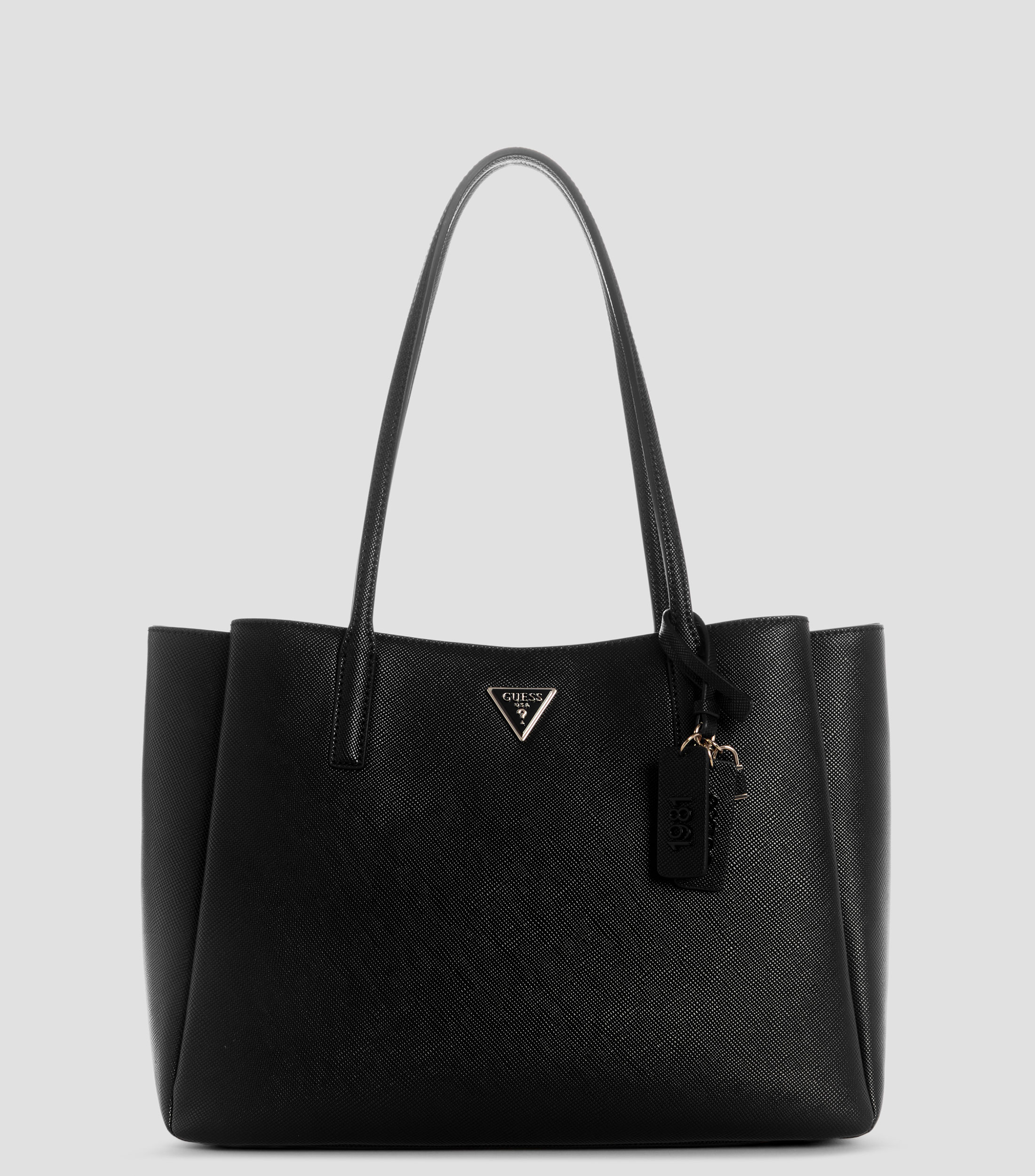 Bolsa tote lisa con detalle texturizado Mujer