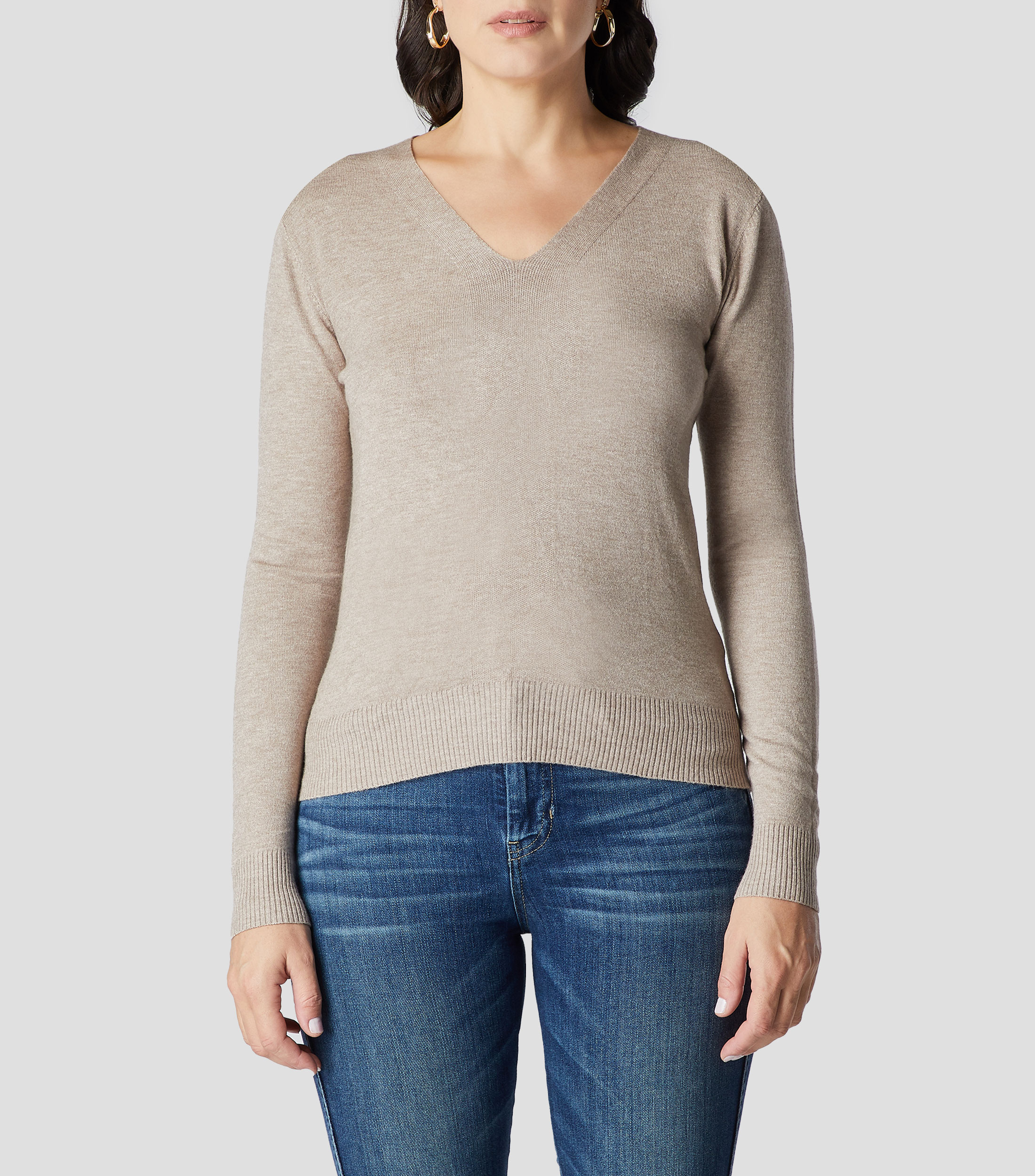 Sueter cuello V Mujer