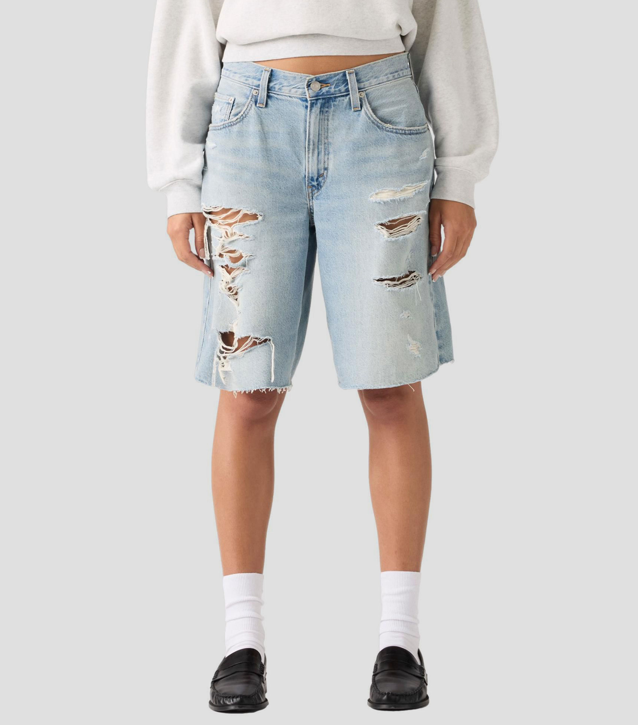Short deslavado Mujer