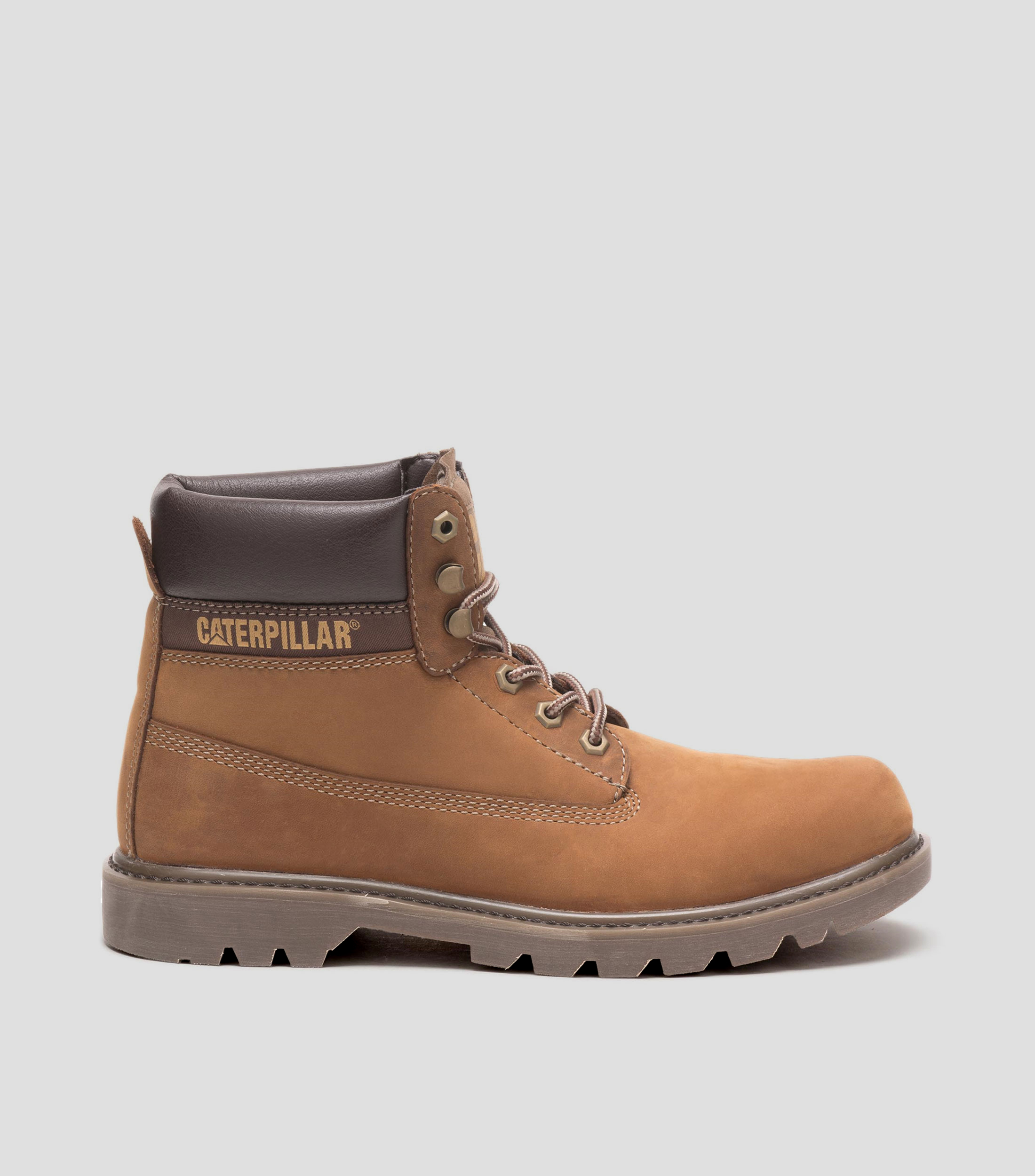 Caterpillar: Botas con casquillo cafés en piel Hombre | Palacio de Hierro