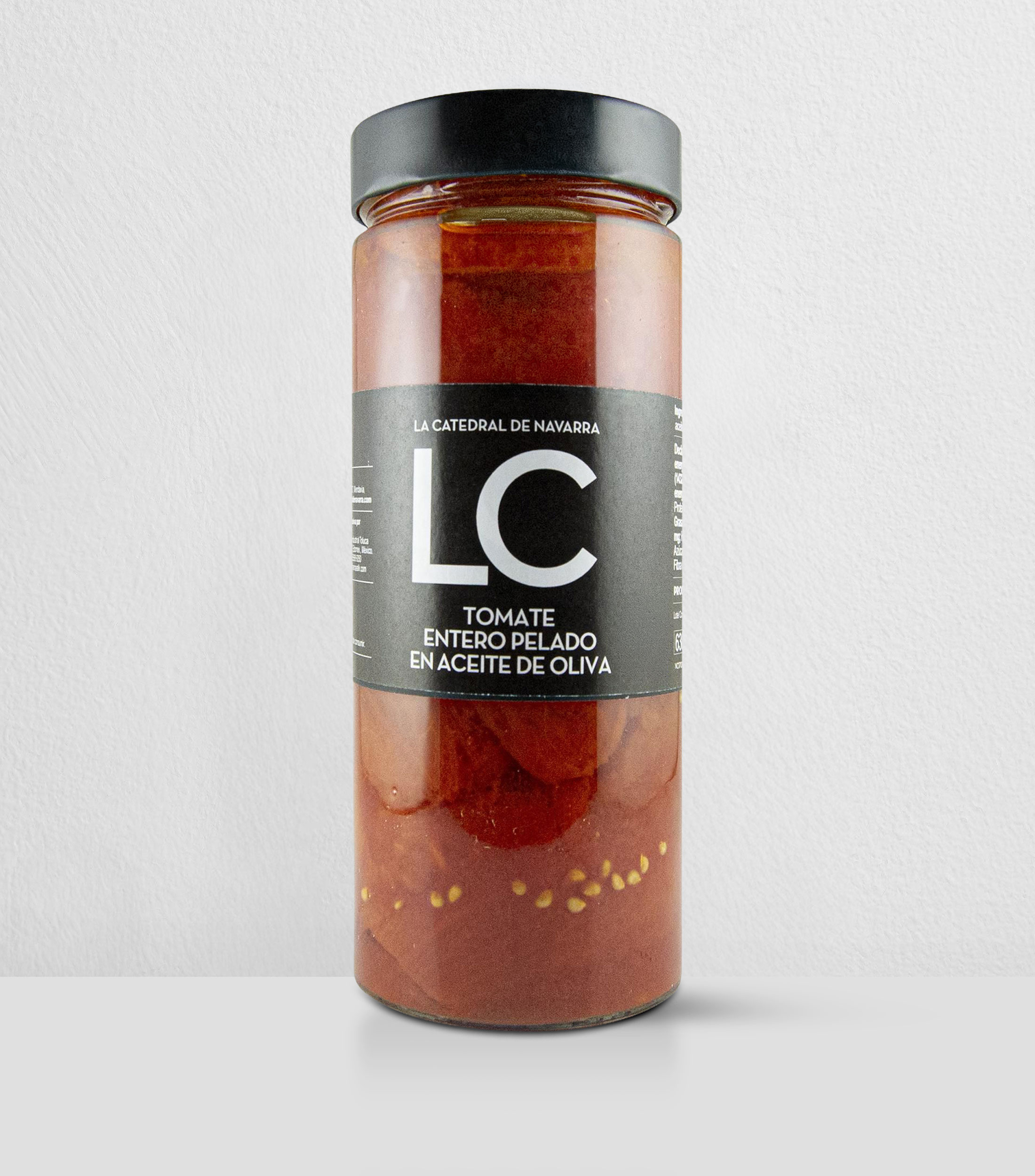 Tomates Enteros Pelados en Aceite de Oliva Extra Virgen, 580 g
