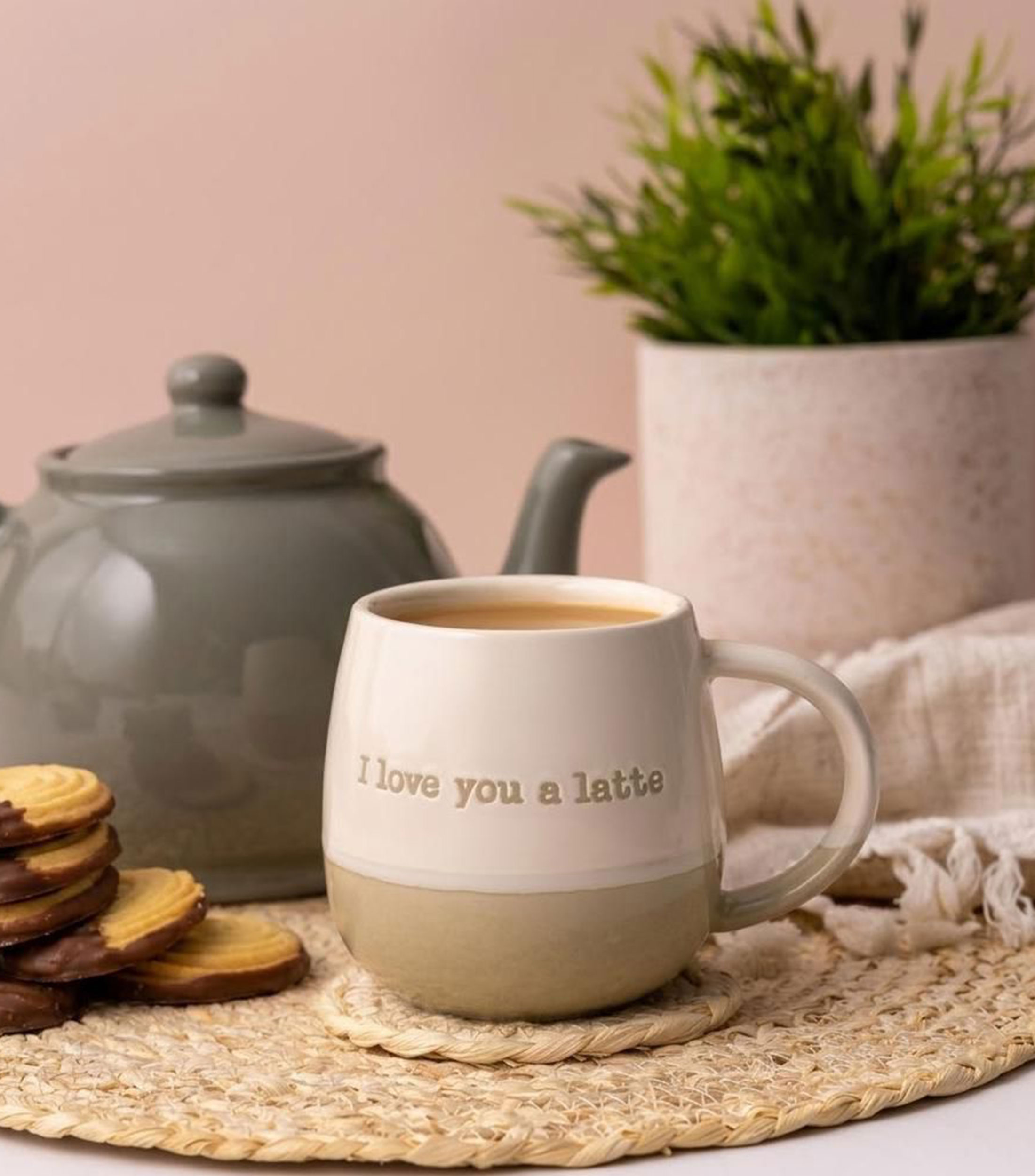 Taza I Love You a Latte Bicolor
