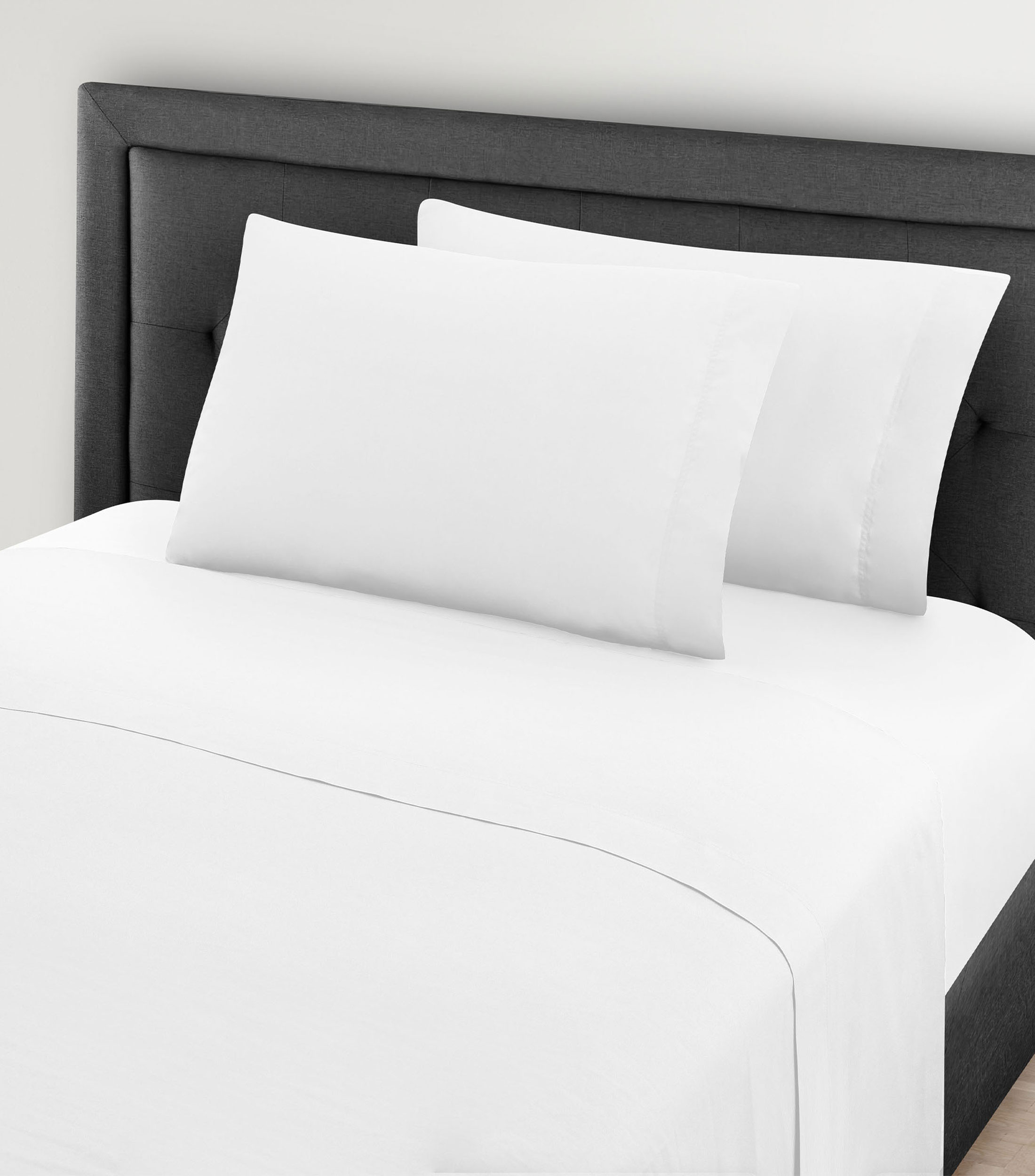 Juego de Sabanas Queen Size Algodon Blanco
