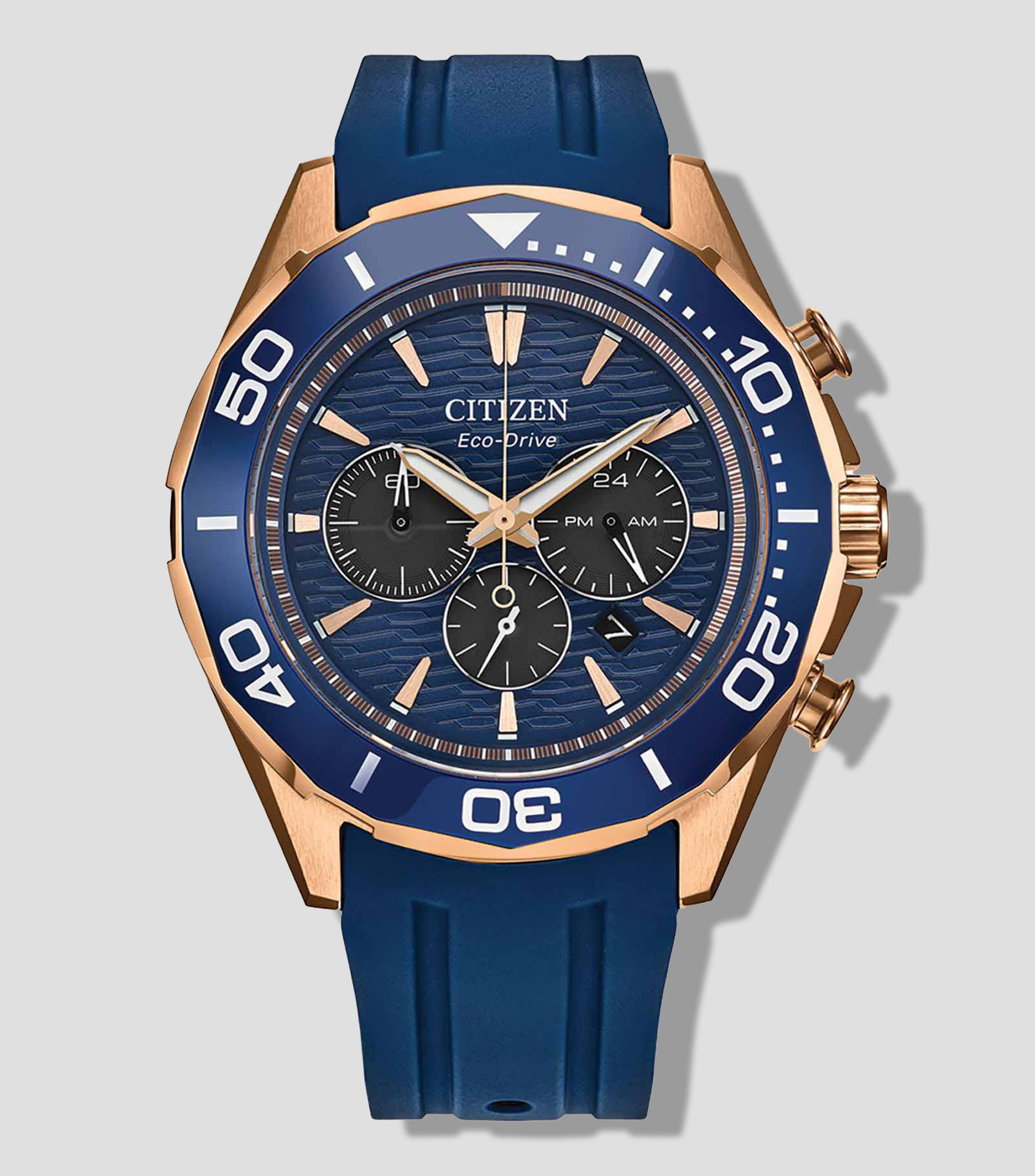 Reloj para Hombre Endeavor Chrono Deportivo Azul, Dorado