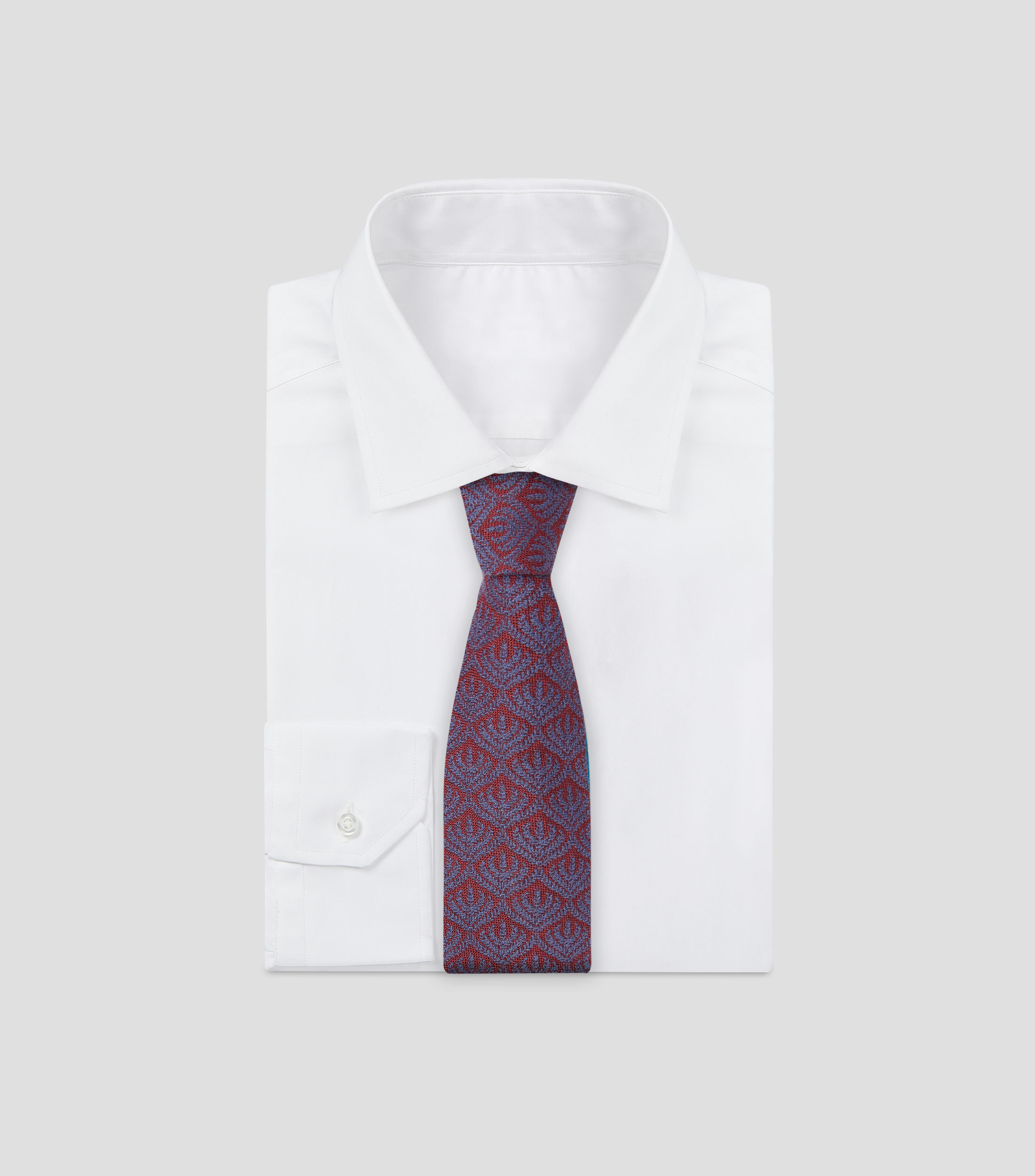 Corbata ancha con jacquard
