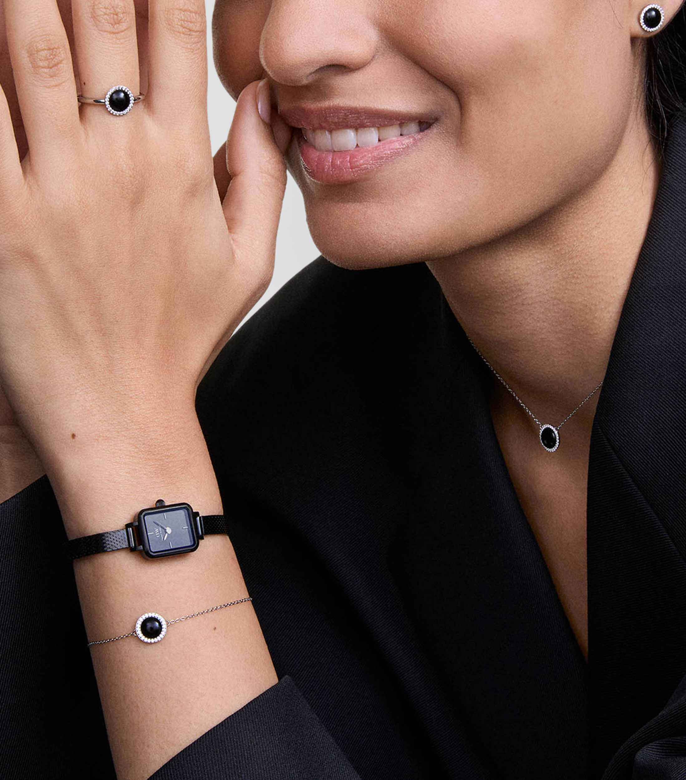 Pulsera Audrey Agata Negra Mujer
