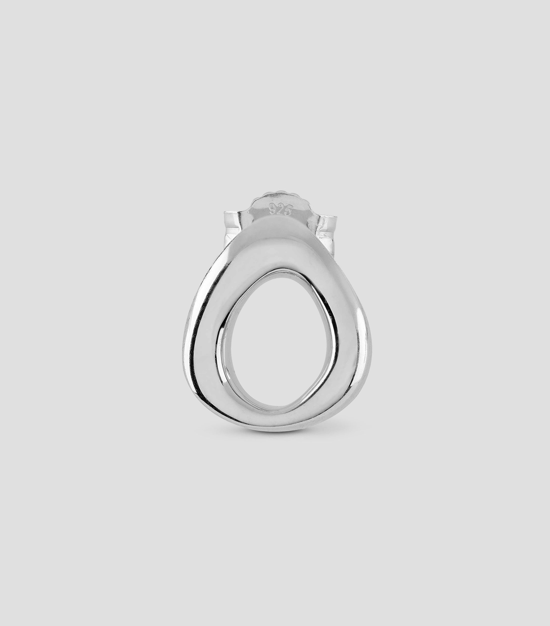 Aretes en Plata .925 en Forma de Gota Mujer