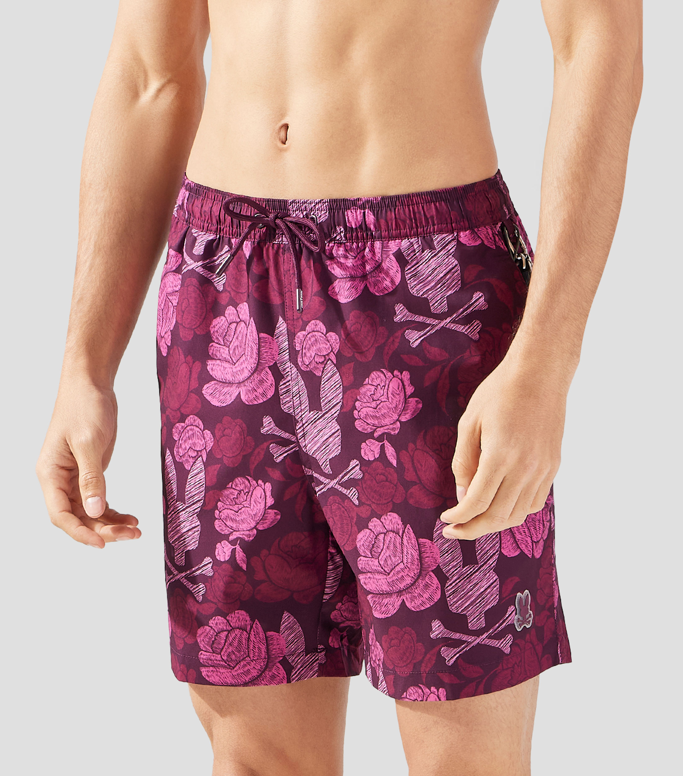 Traje de baño largo estampado Hombre