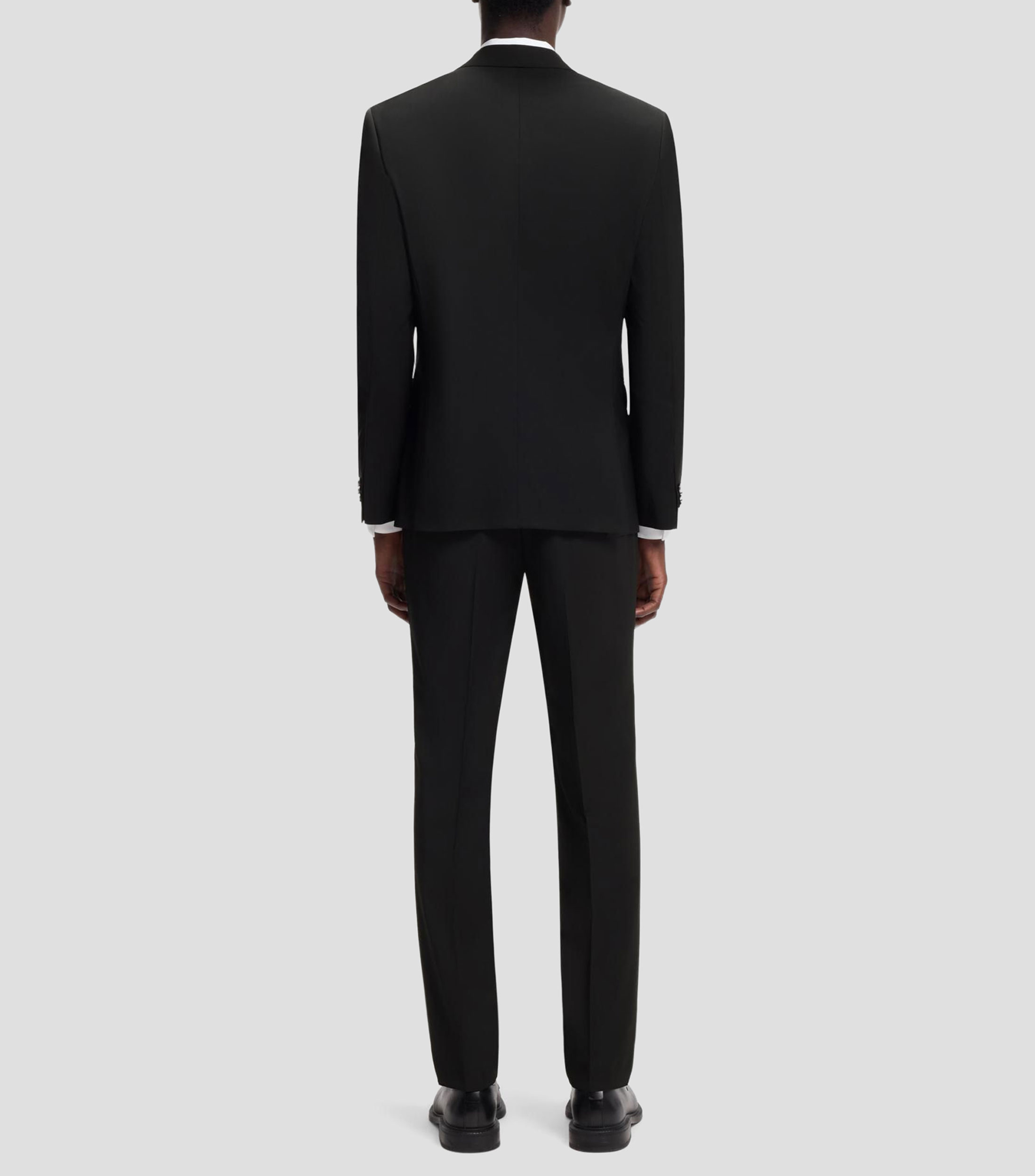 Traje de dos piezas extra slim fit en lana Hombre