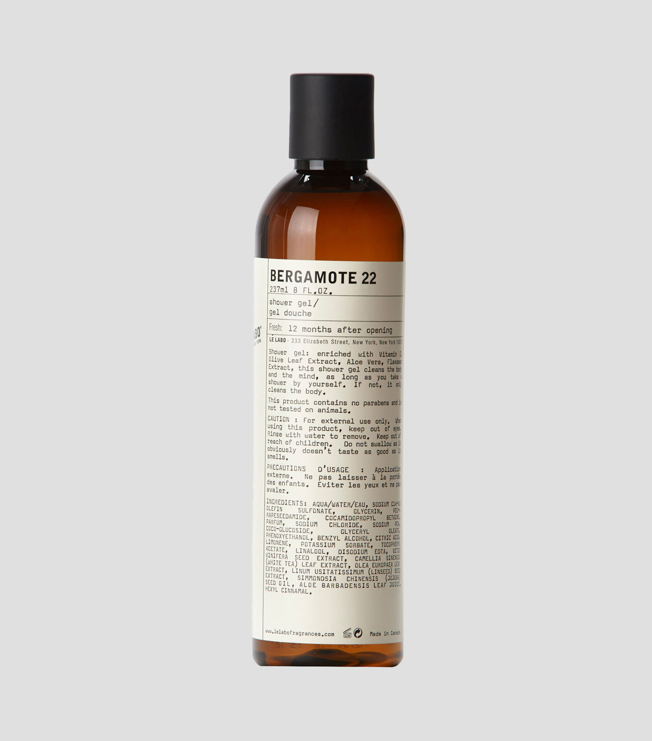 Gel de Ducha Bergamote 22, 237 ml