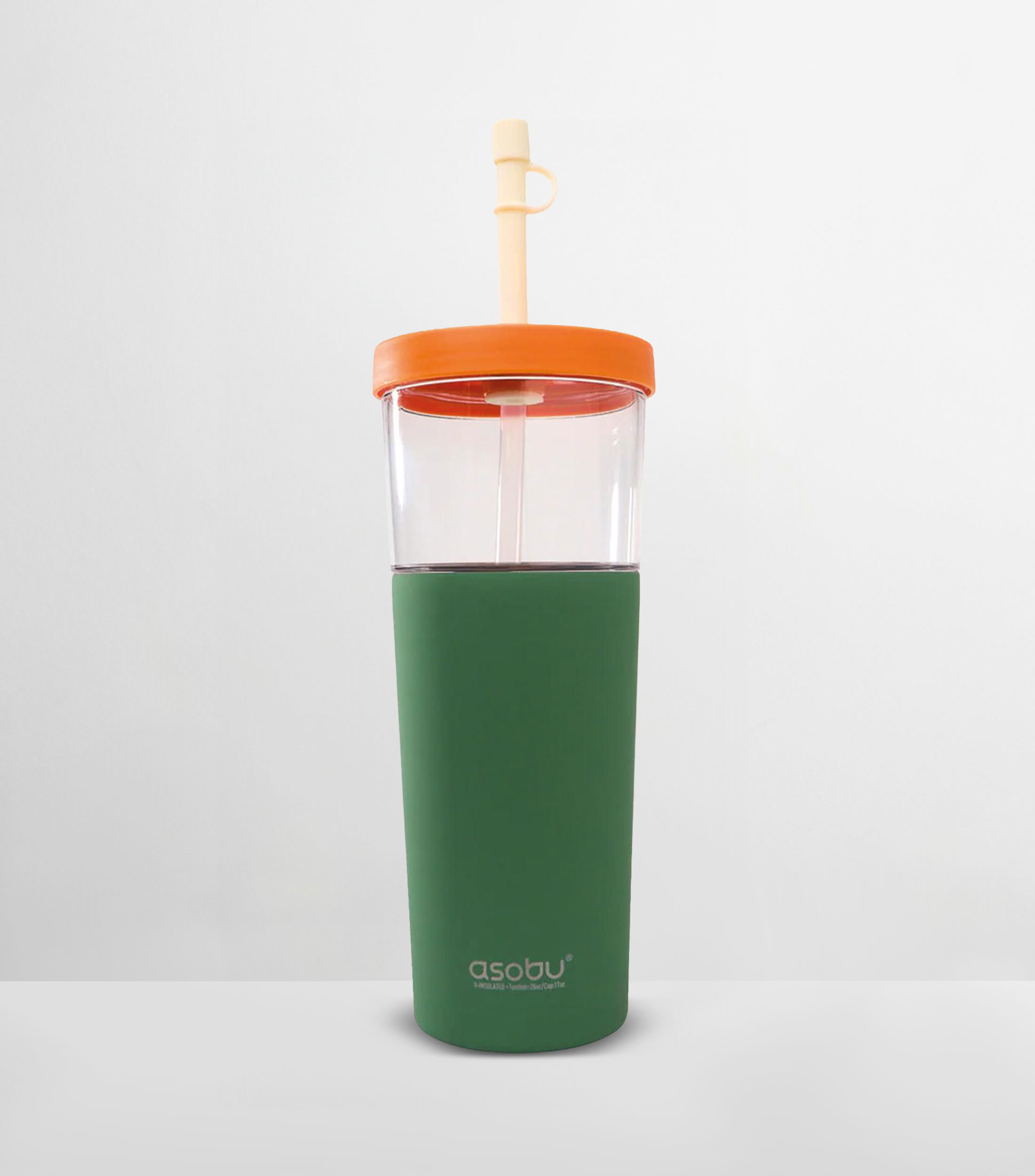 Termo Marina Pastel Verde Sintético con popote, 845 ml