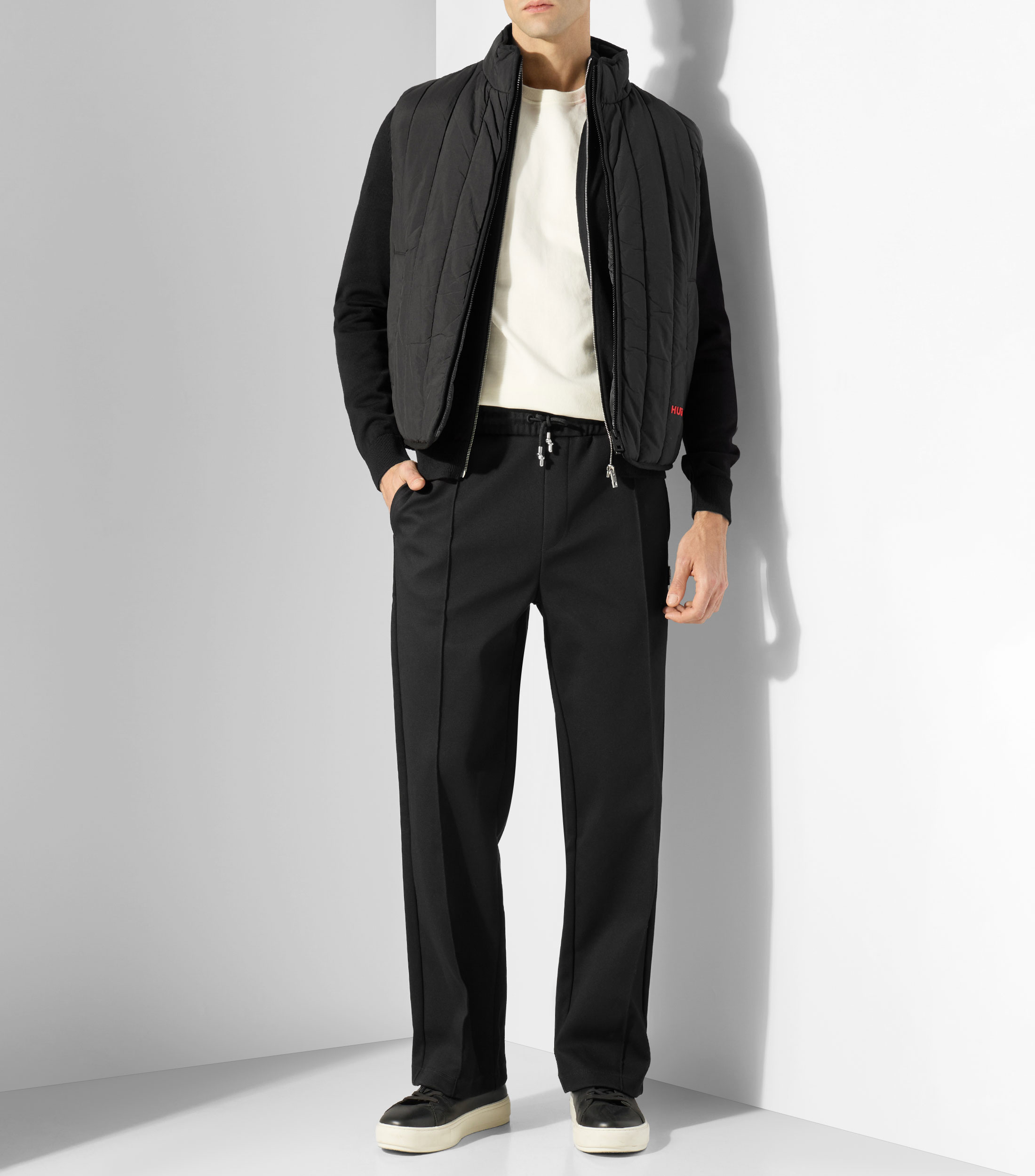 Pants relaxed con pinzas Hombre