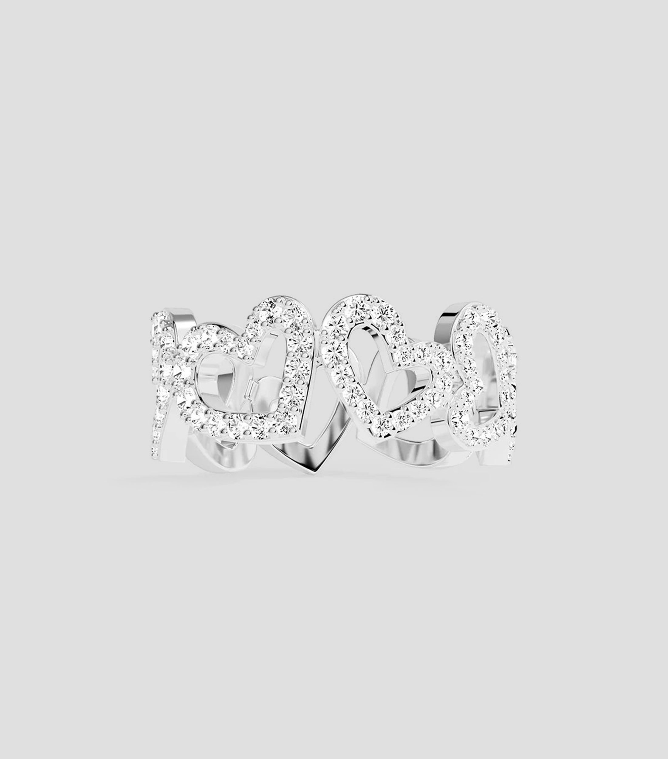 Anillo en plata .925 con incrustación de zirconia Mujer