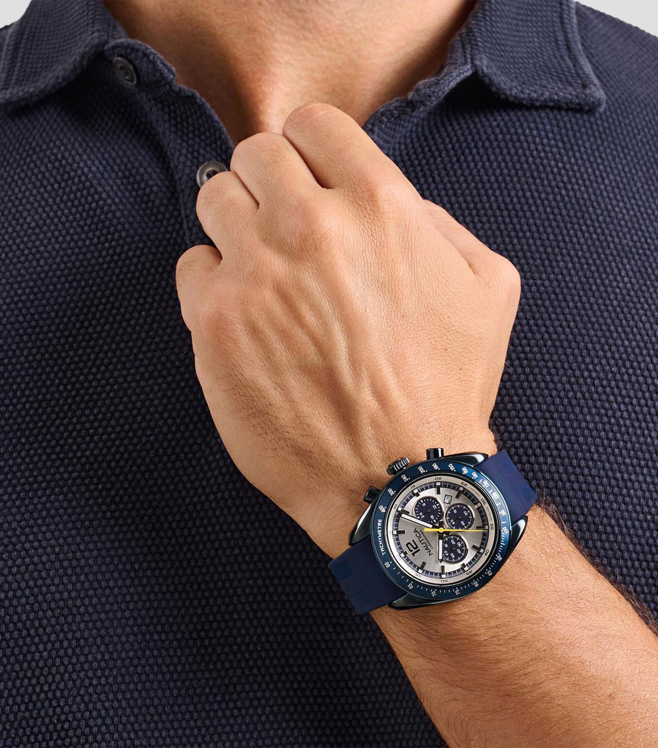 Reloj para Hombre Kedge Casual Plateado, Azul