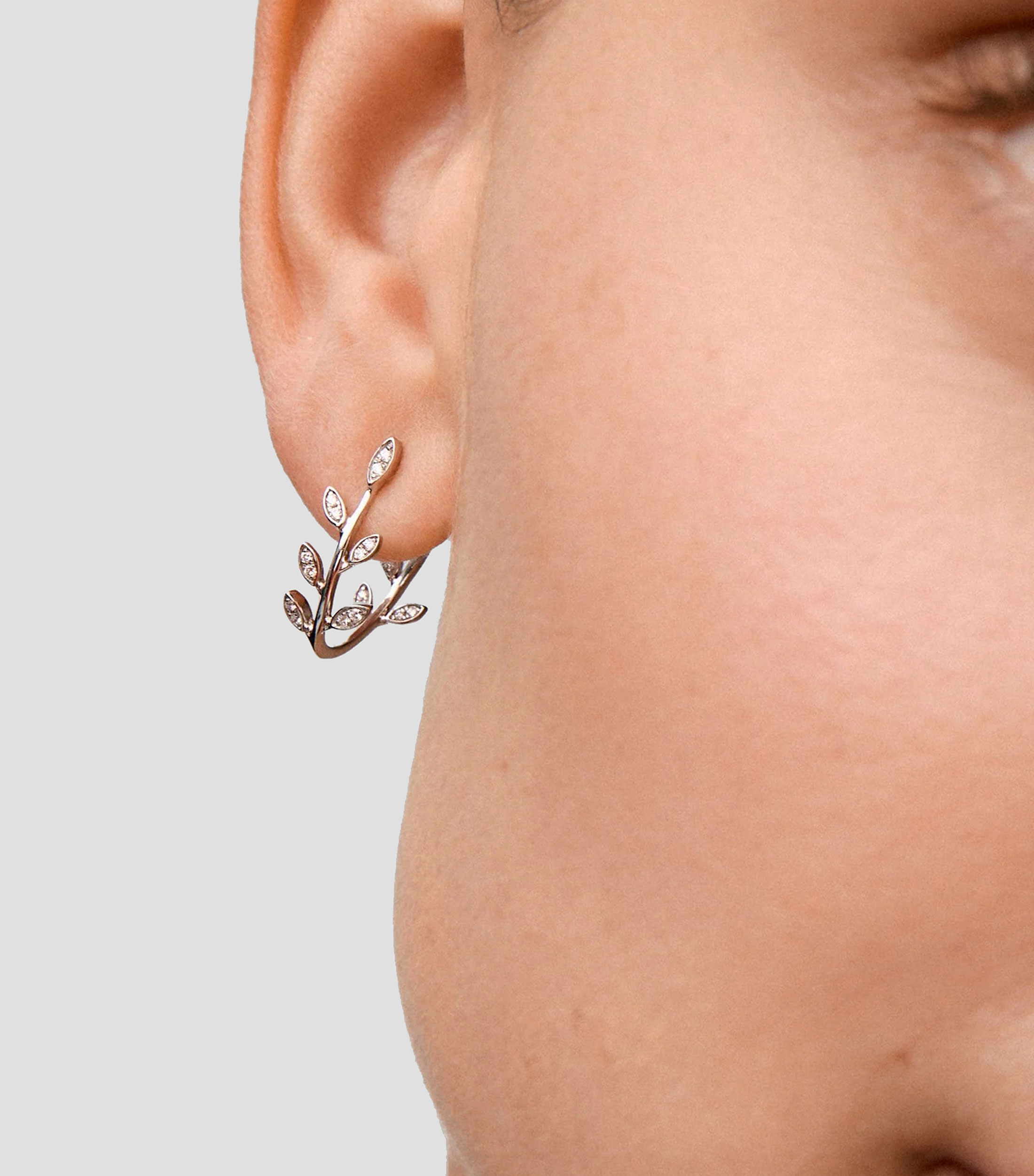 Pendientes en oro 18 Kts con diamantes Cosette Mujer