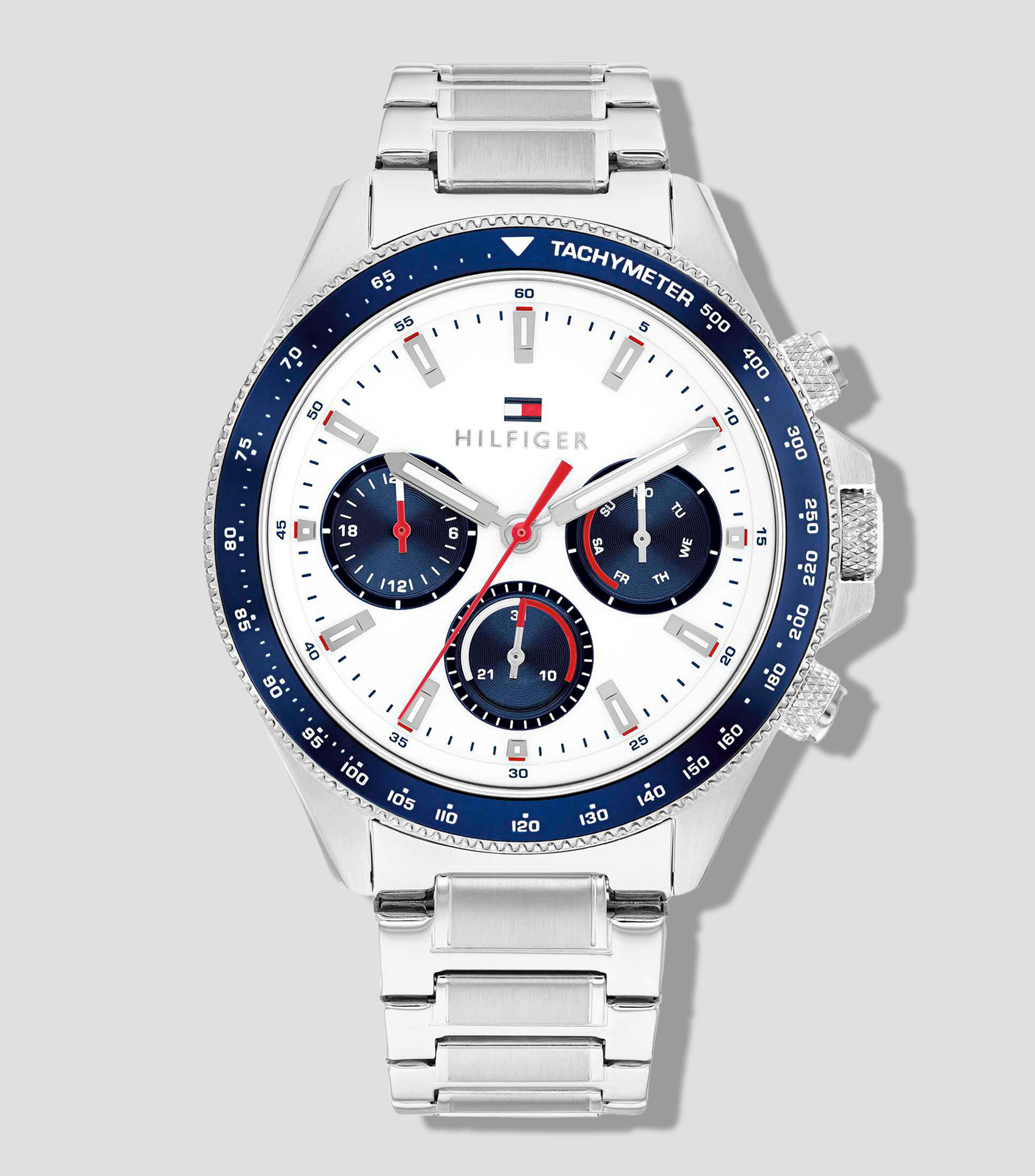 Reloj para hombre Clark deportivo, plateado