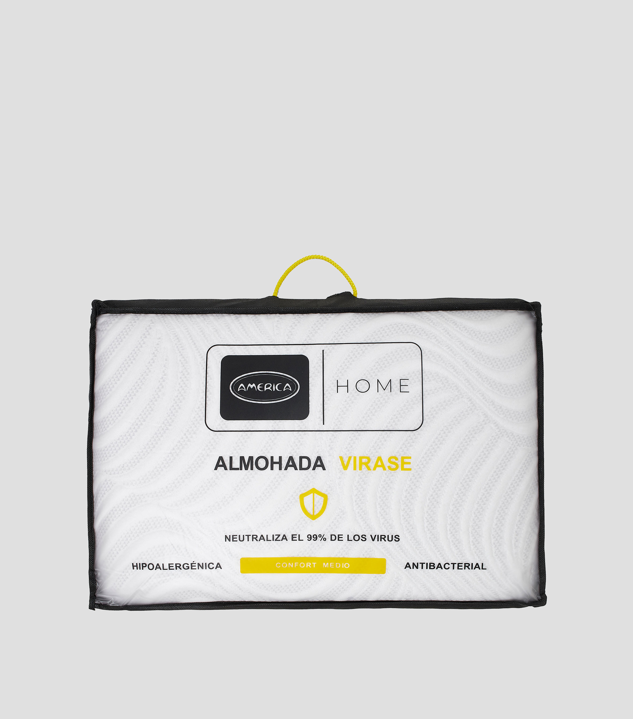 Almohada Hipoalergénica Estándar Confort Medio Virase Blanca