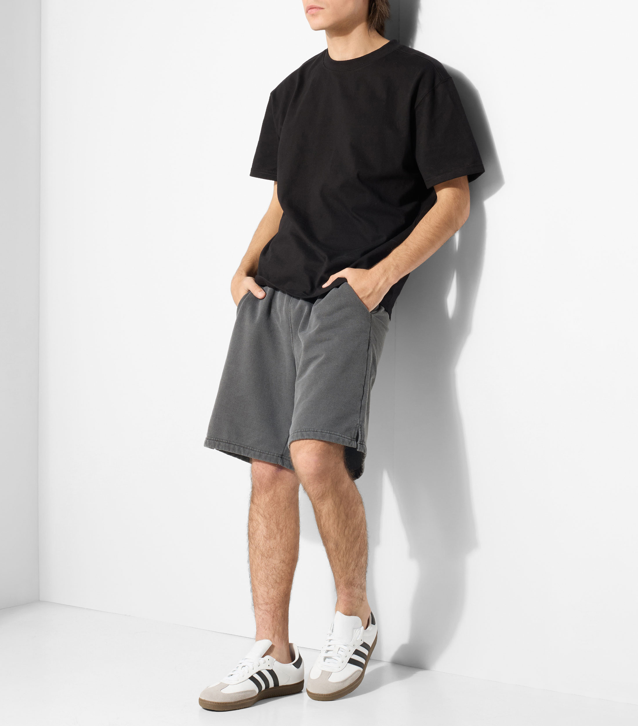 Playera cuello redondo manga corta lisa Hombre