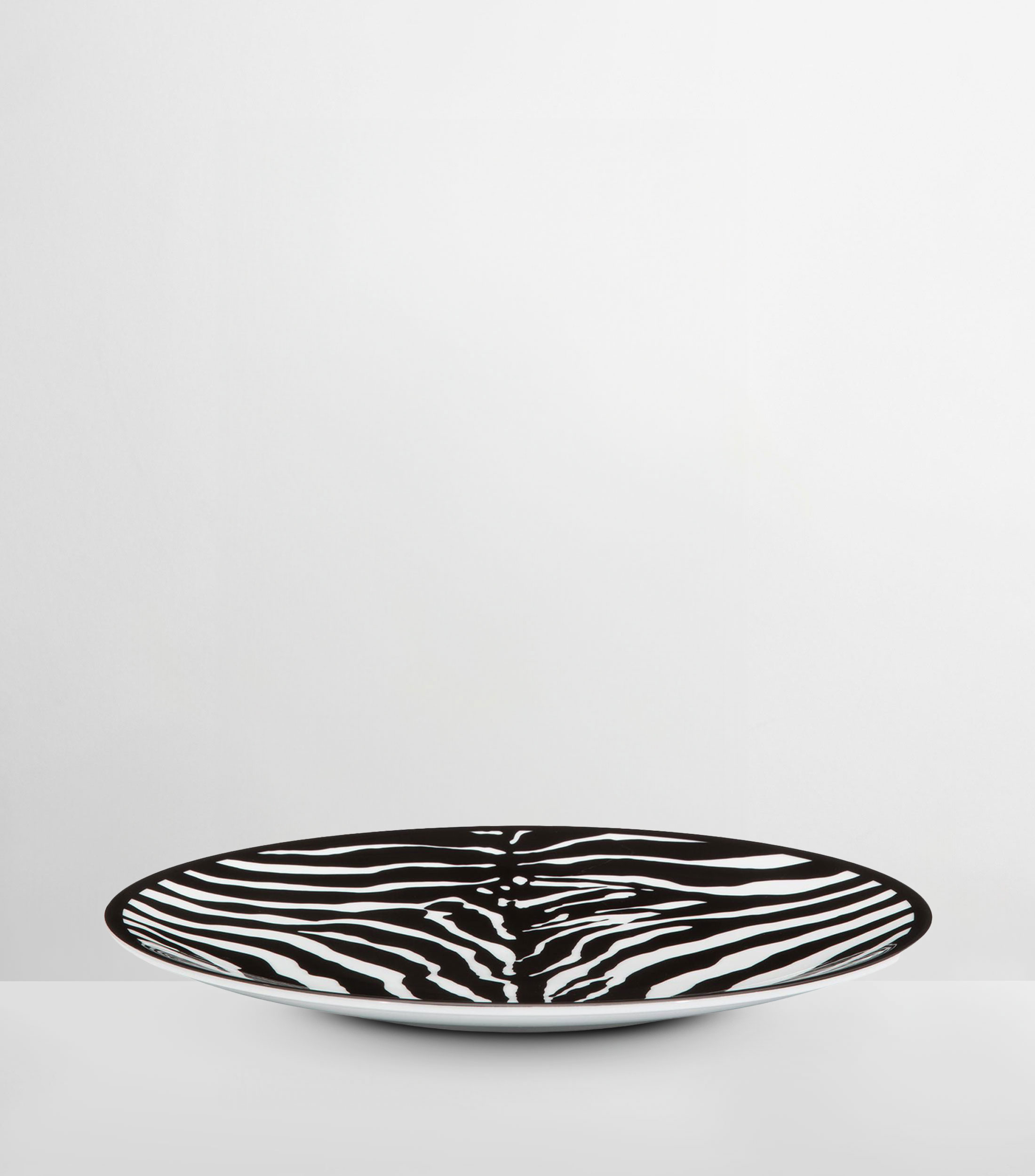 Plato bajo Zebra de porcelana
