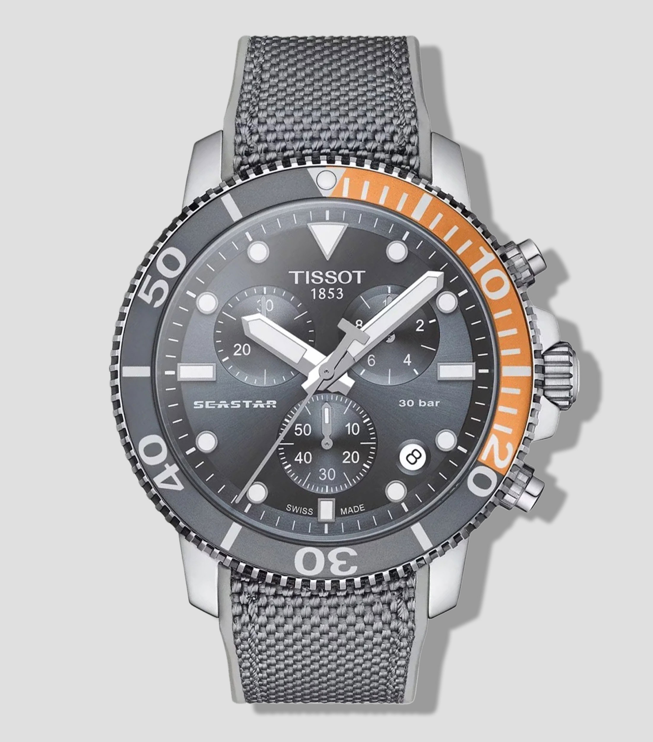 Reloj para hombre T-Sport Seastar 1000 Casual Plata, Bicolor