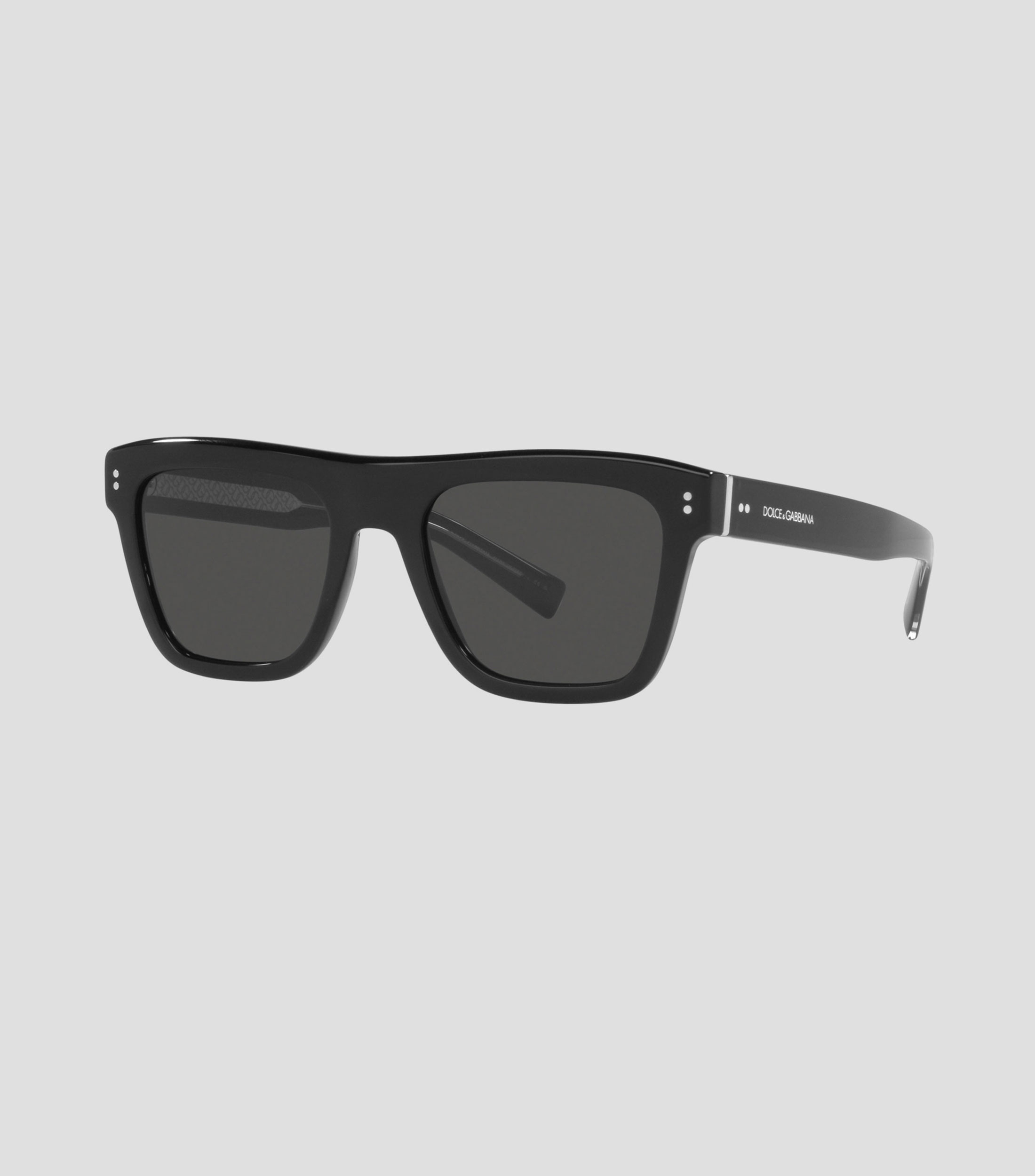 Lentes de sol cuadrados negros Hombre