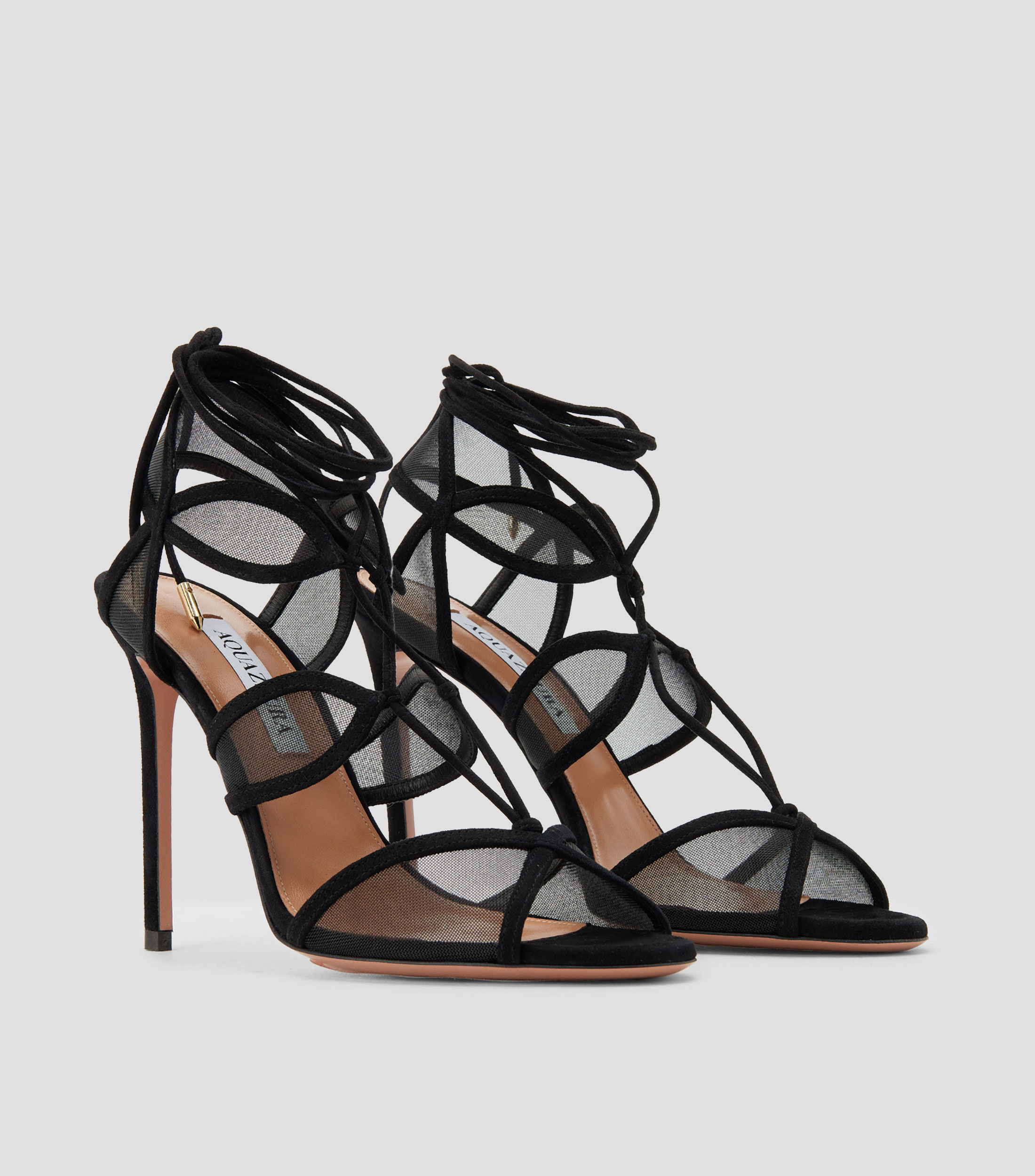 Sandalias con tacón alto de aguja Mujer