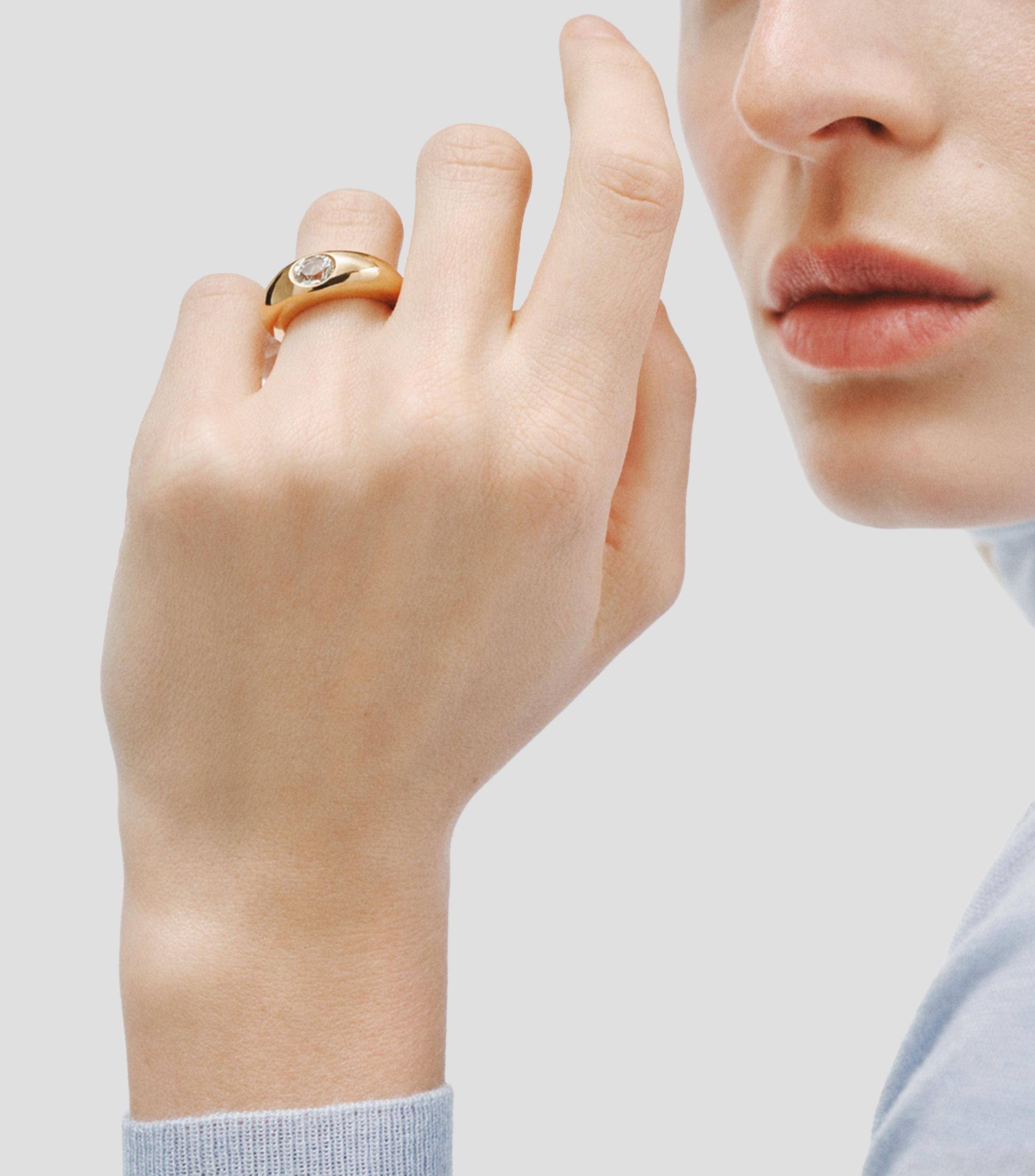 Anillo en Plata .925 con cuarzo Mujer