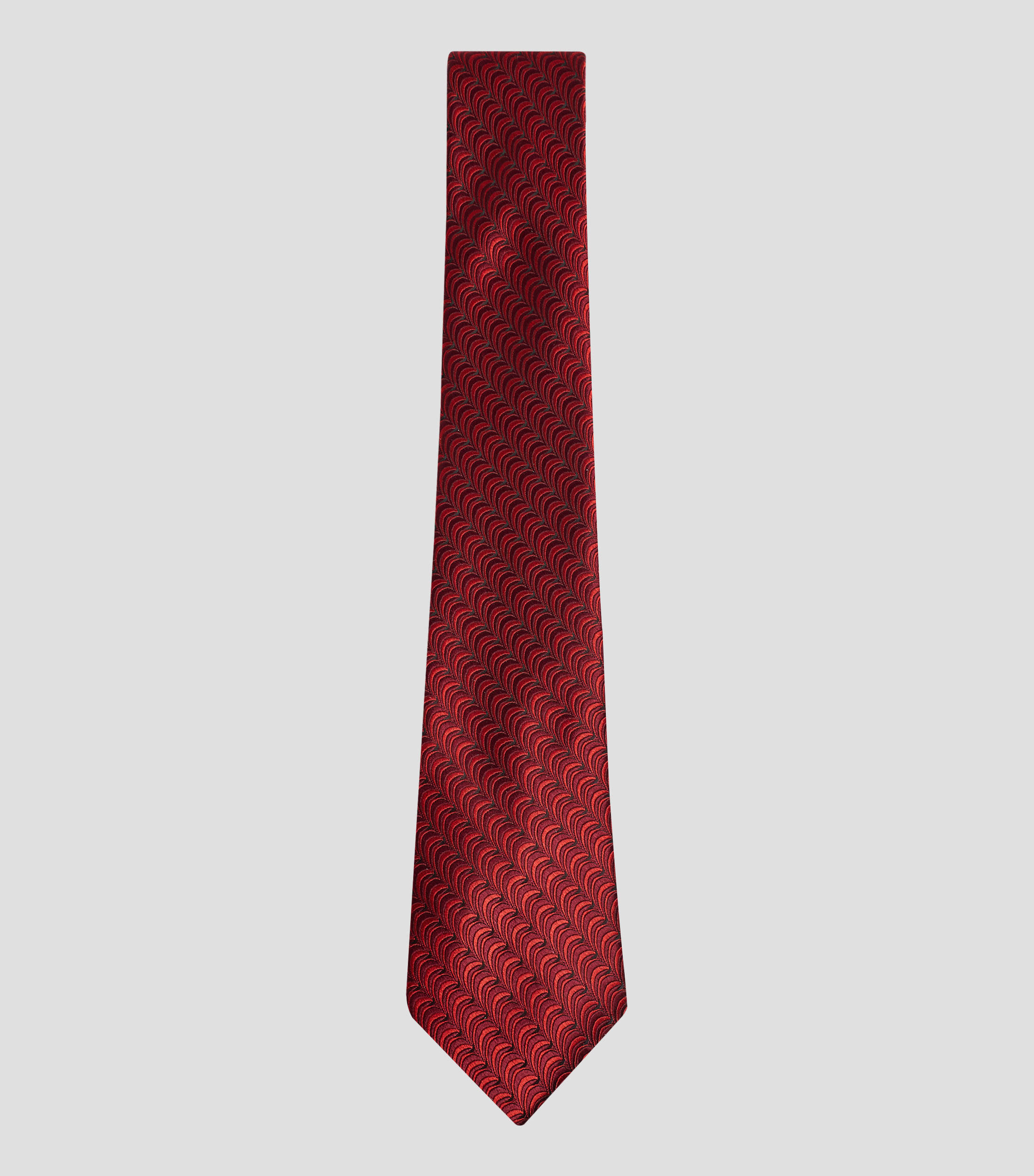 Corbata ancha con estampado de ondas