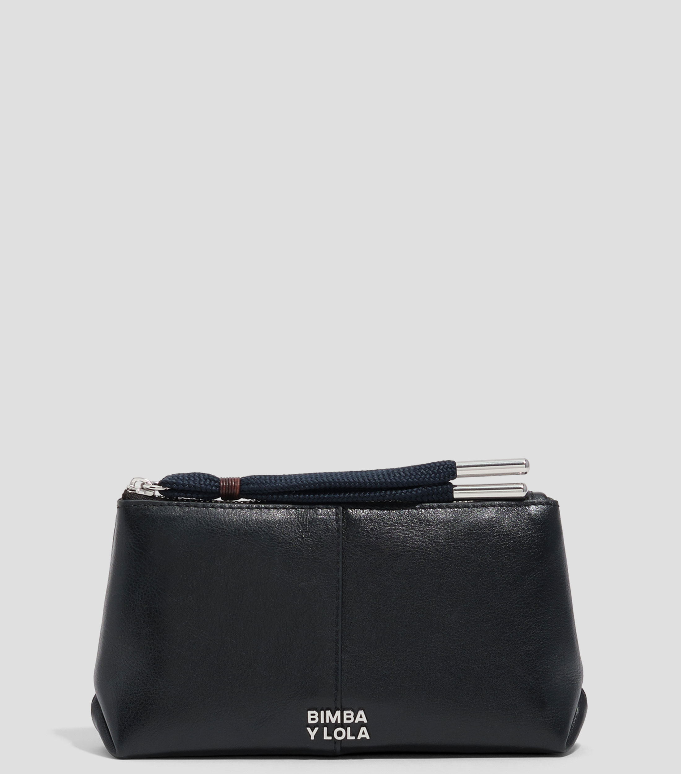 Monedero en piel liso Mujer