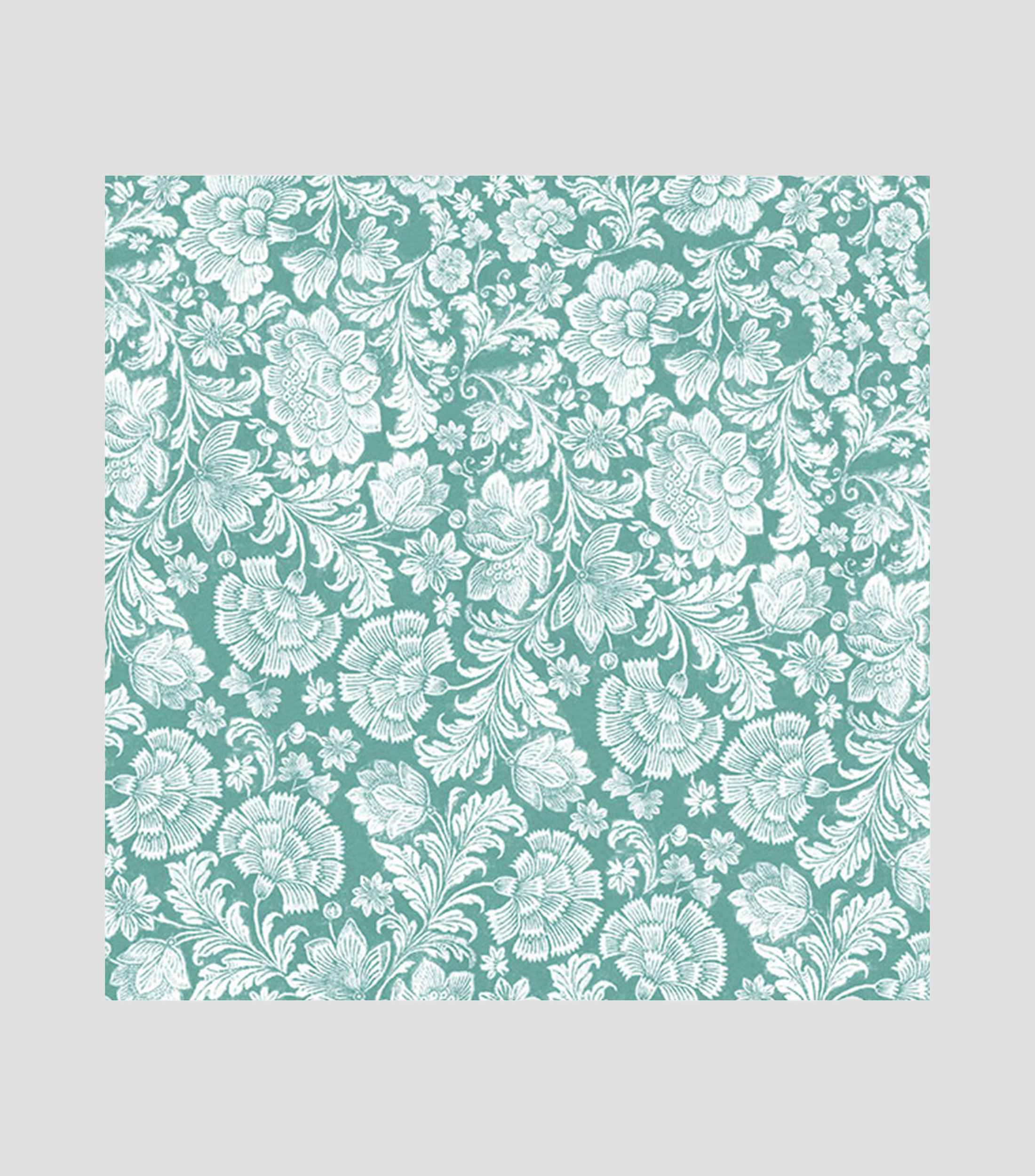 Papel en pliego Flores Azul