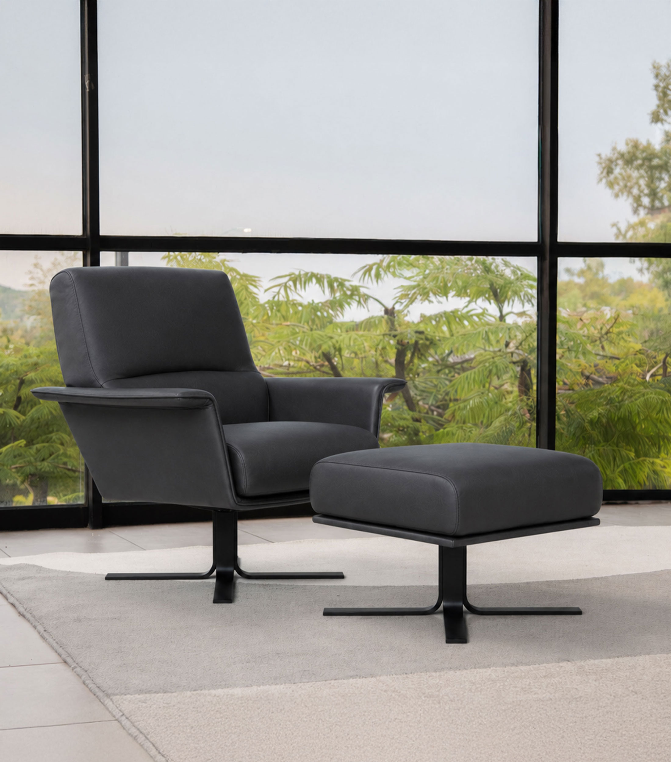 Sillón en piel Principezza
