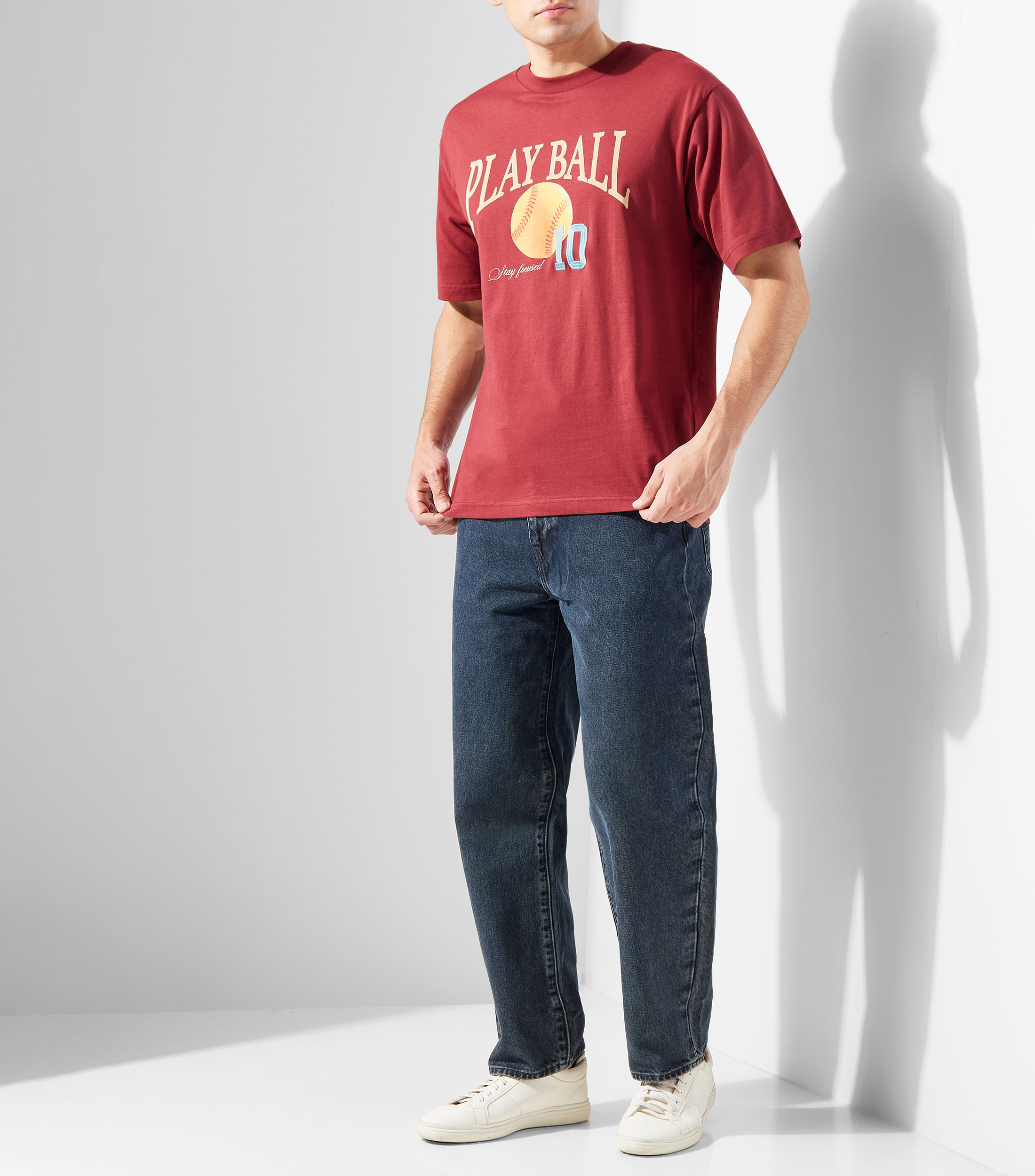 Playera cuello redondo manga corta Hombre