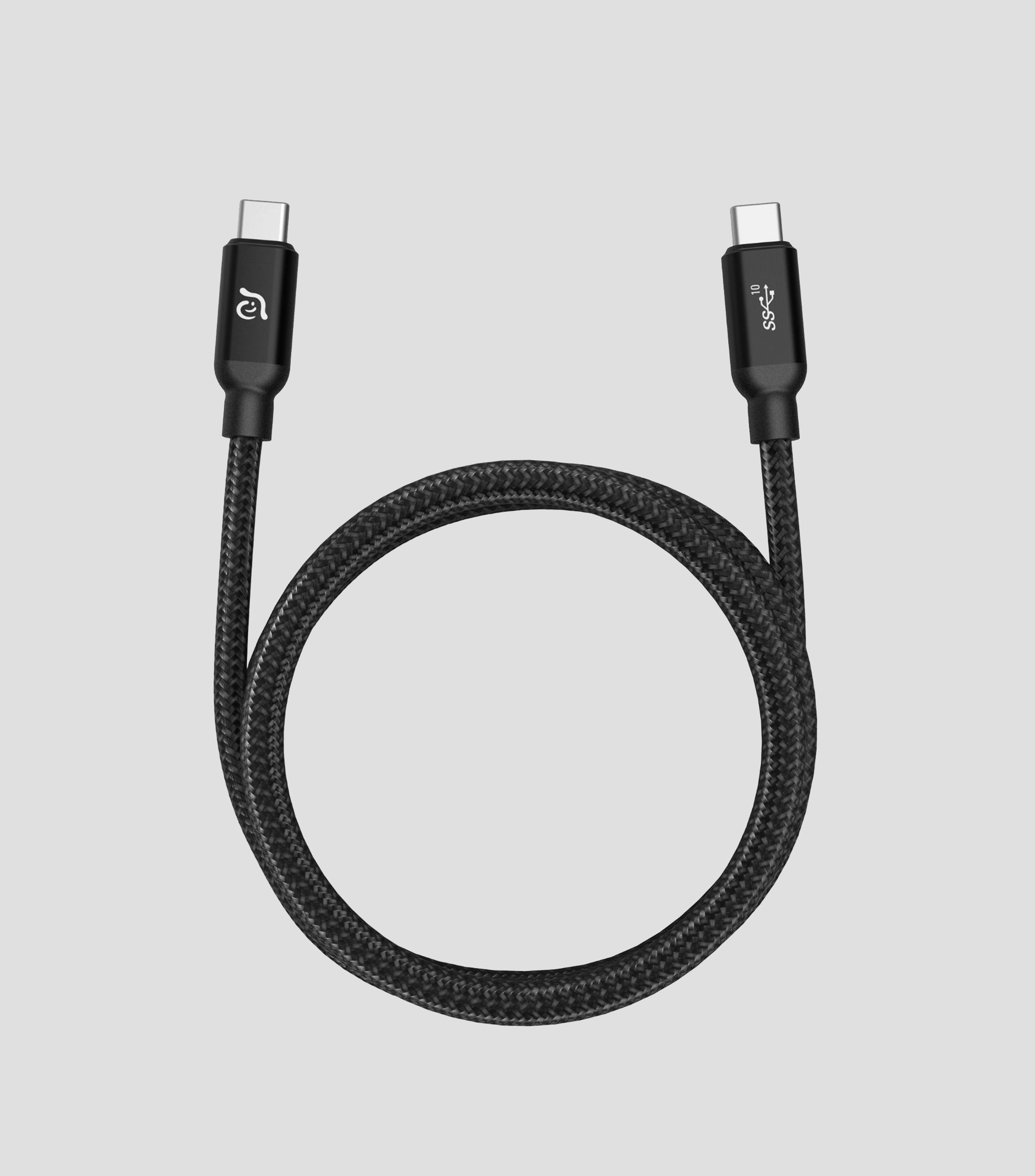 Cable USB Casa C100 + 100 W trenzado Negro