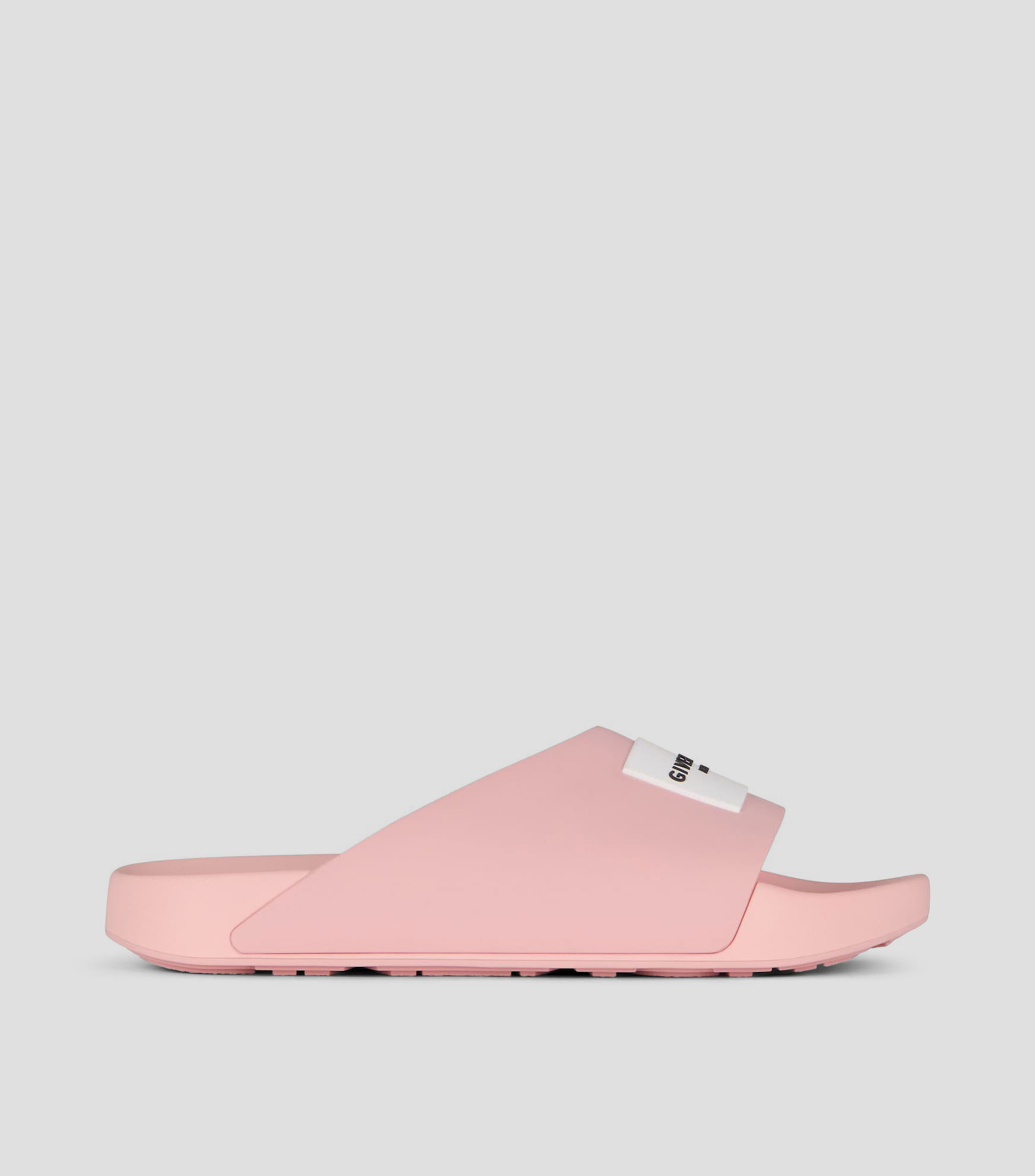 Sandalias planas Label Slide Mujer