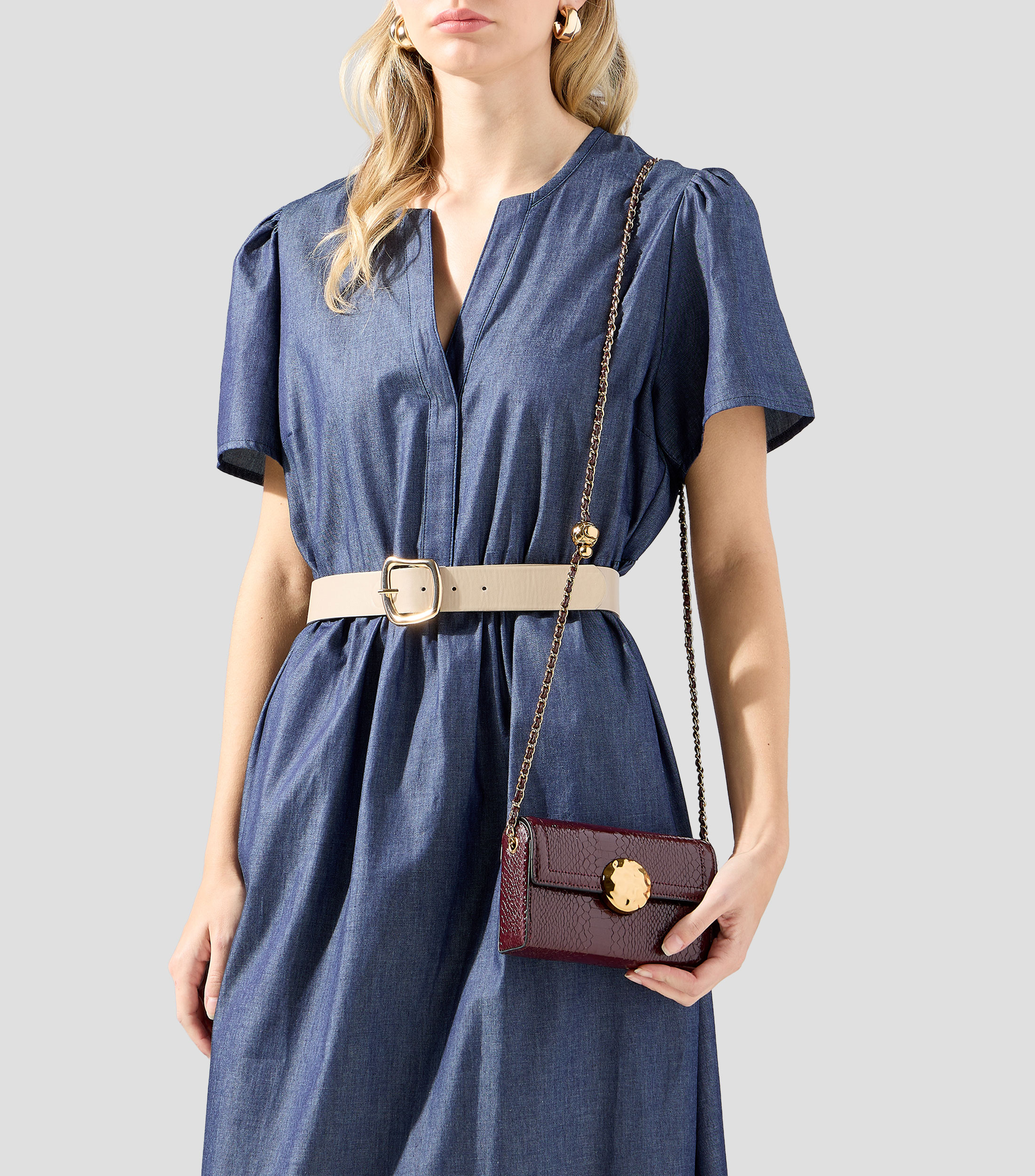 Bolsa crossbody animalskin Mujer