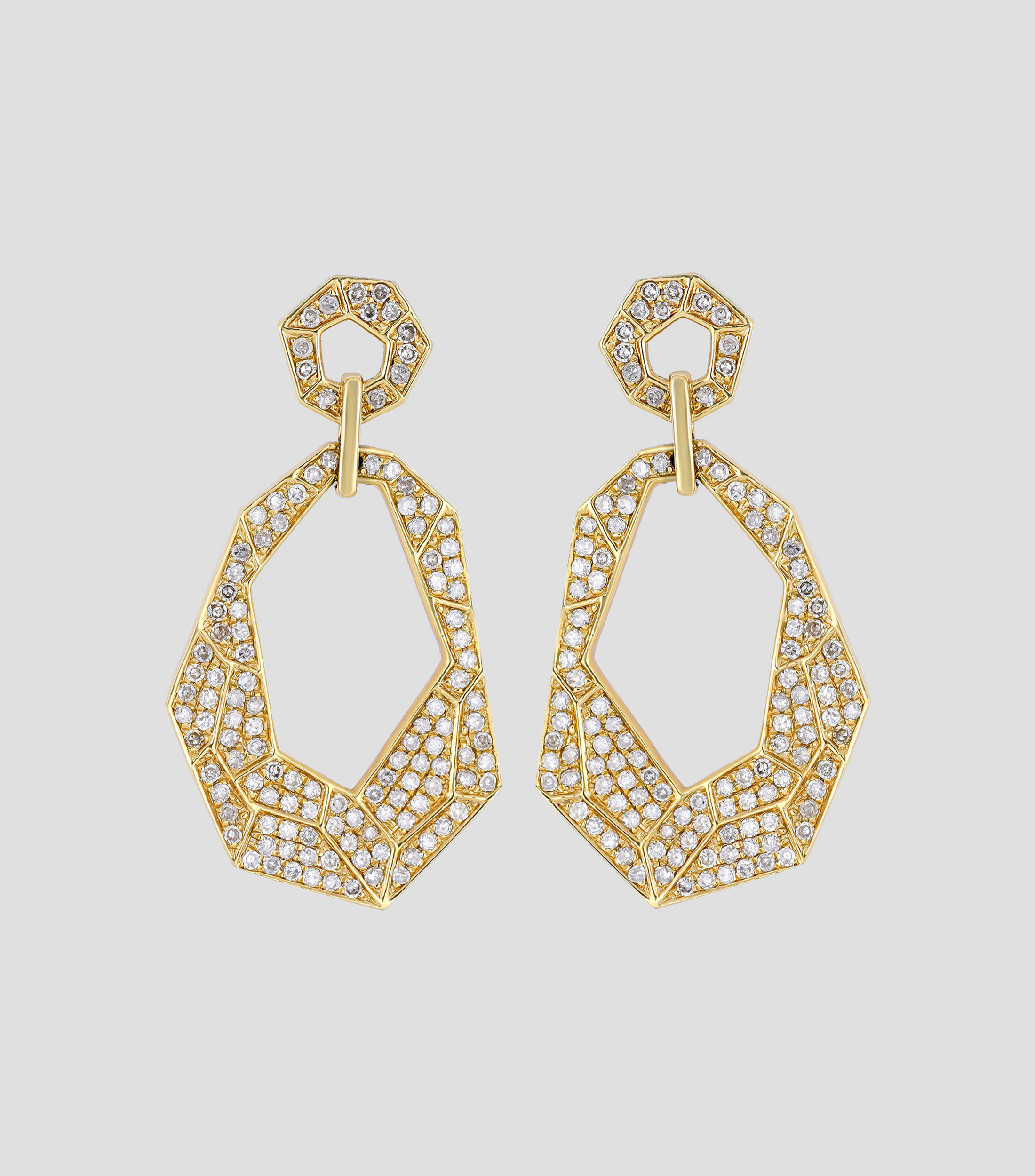 Pendientes en Oro amarillo 14 Kts Mujer