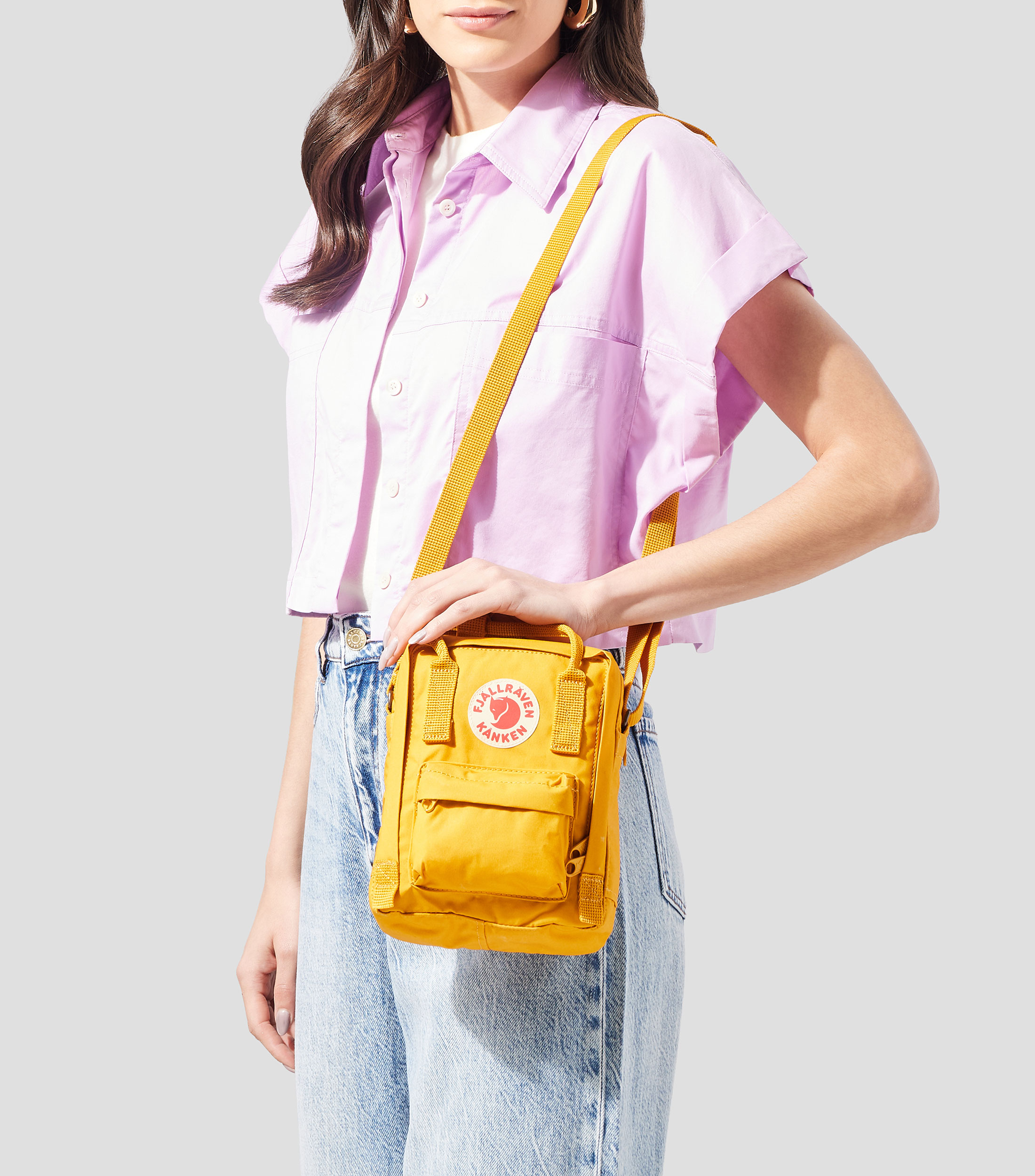 Bolsa crossbody amarilla Kanken Sling lisa Mujer