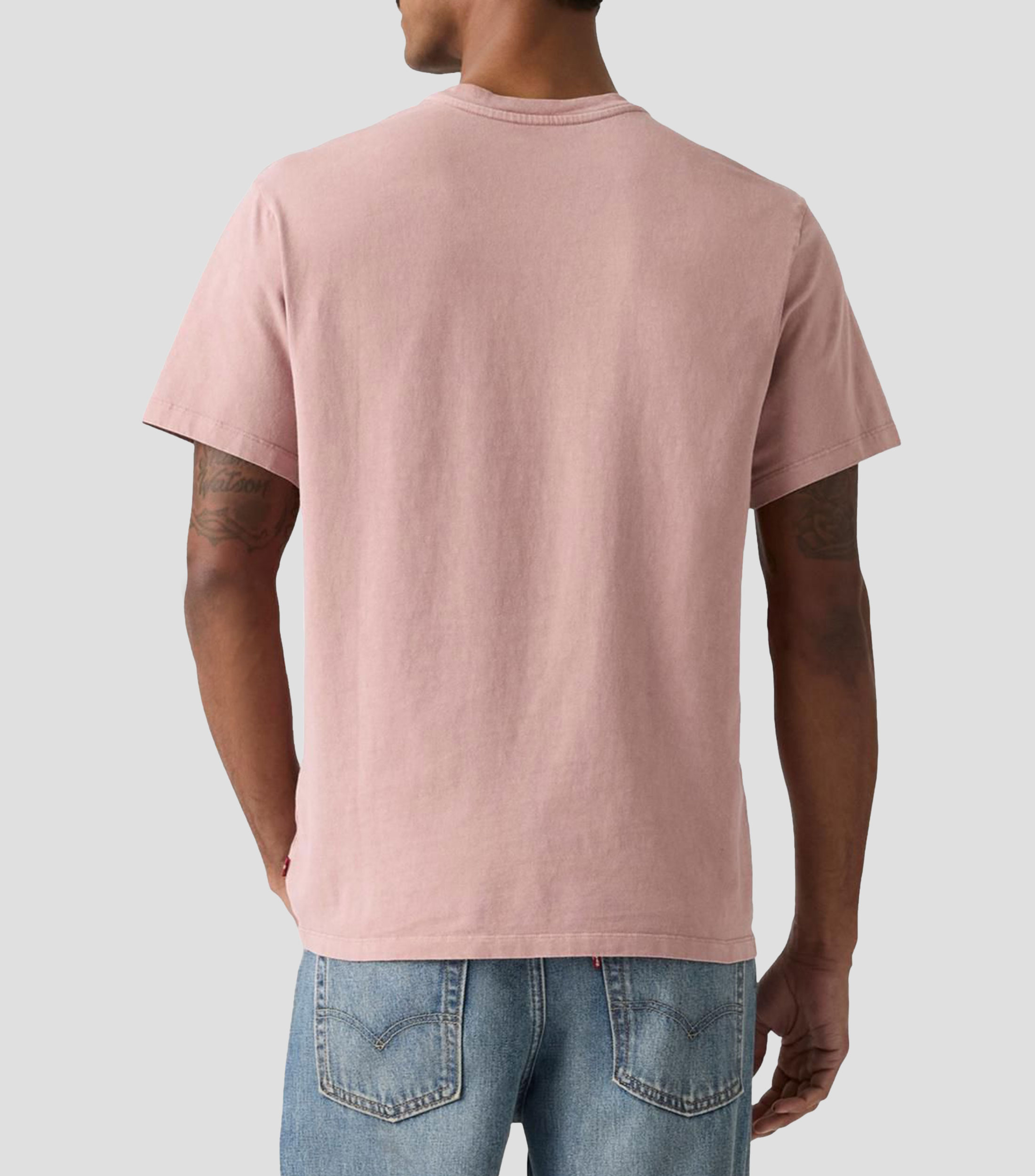 Playera cuello redondo manga corta lisa Hombre