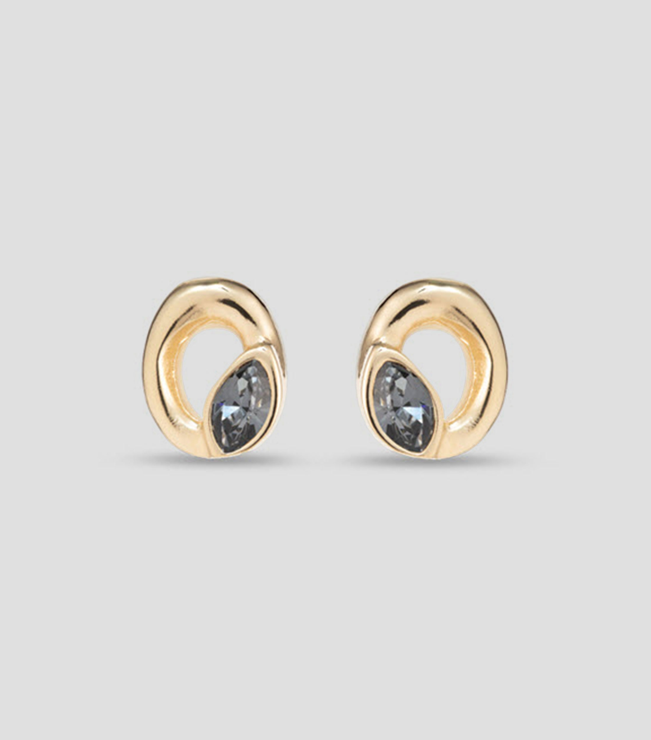 Aretes de aro con cristales Details Mujer
