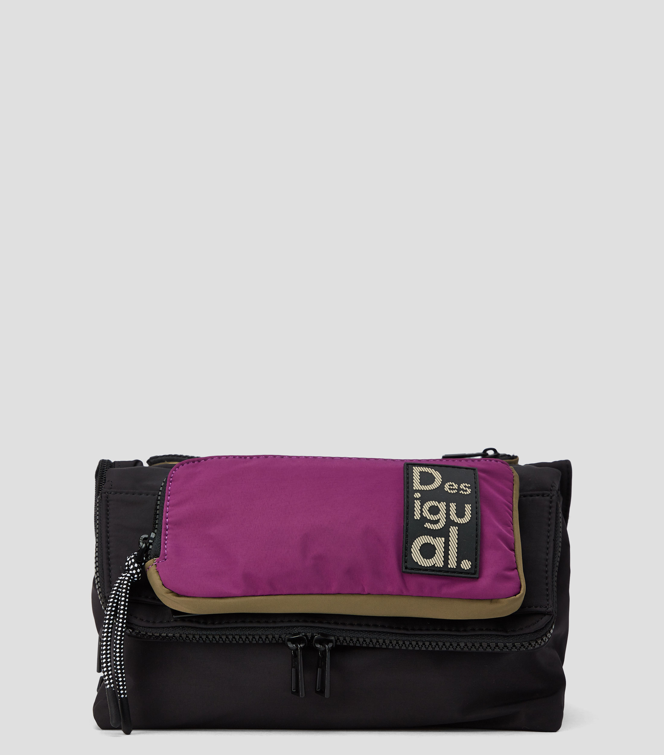 Desigual Borsa da donna Across in poliuretano, colore: nero, Nero