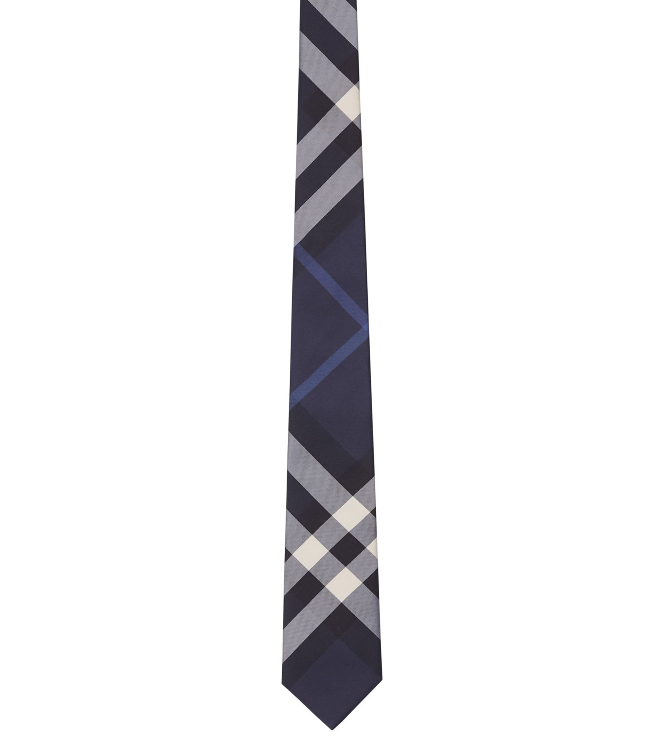 Burberry Corbata ancha en seda azul con cuadros El Palacio de Hierro